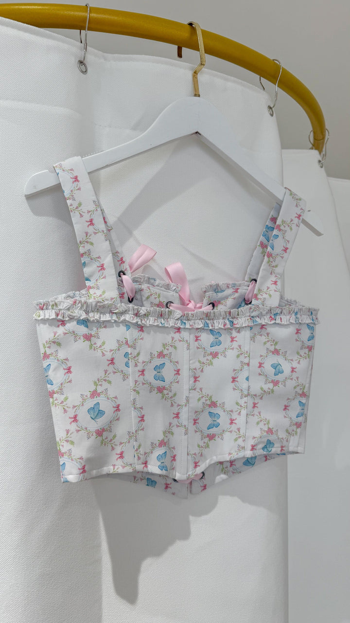 *Sample* Flutter Lace Bloom Corset - Fairy Tong