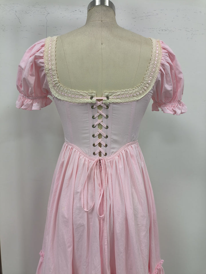 *Sample* Pink Corset Midi Dress - Fairy Tong