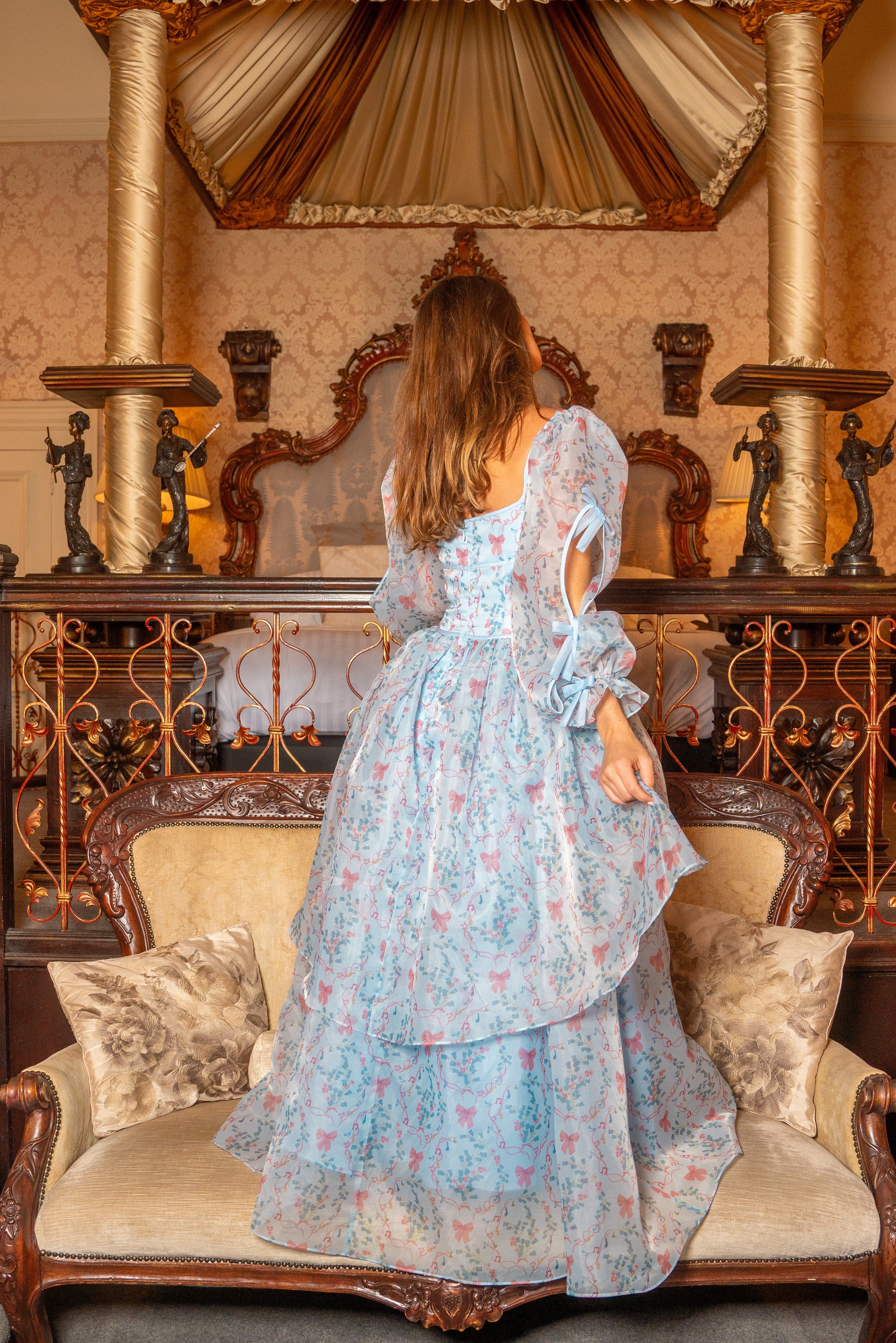 Rococo Melody Gown - Soft Blue – Fairy Tong