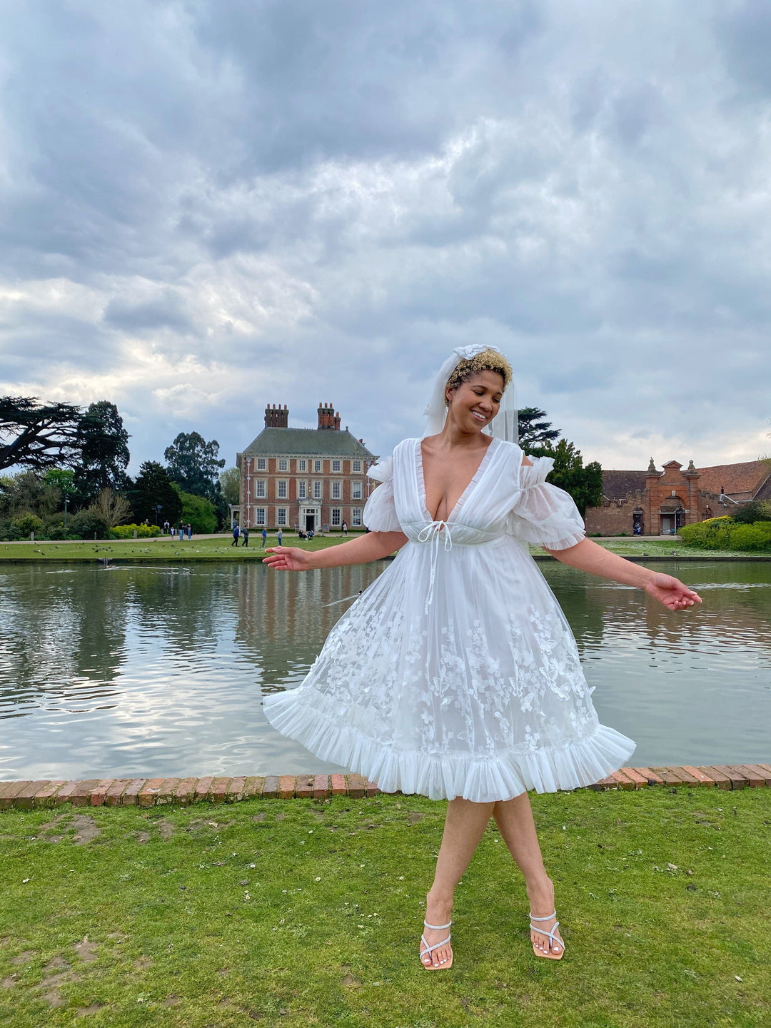 Aurora Butterfly Dress - Diamond White Fairy Tong Aurora Butterfly Dress - Diamond White Fairy Tong