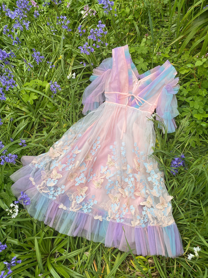Fairy Tong dress Aurora Butterfly Dress - Rainbow