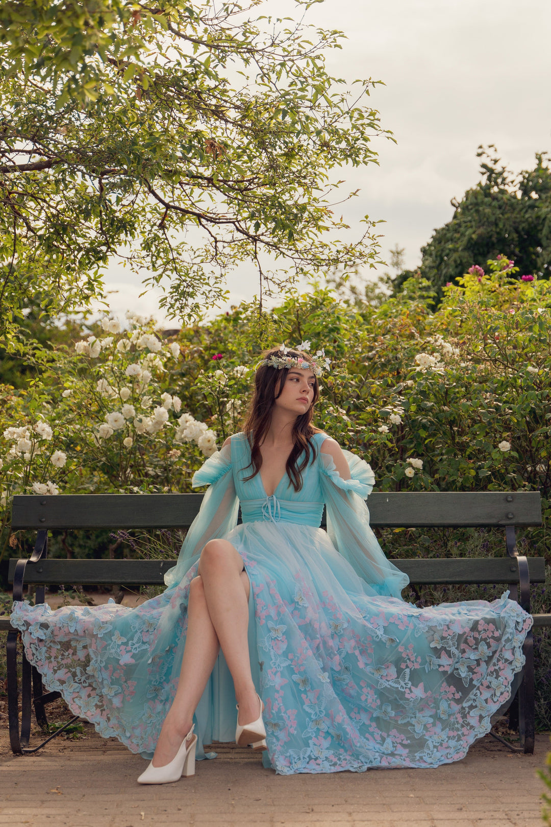 Aurora Butterfly Gown - Baby Blue Fairy Tong Aurora Butterfly Gown - Baby Blue Fairy Tong