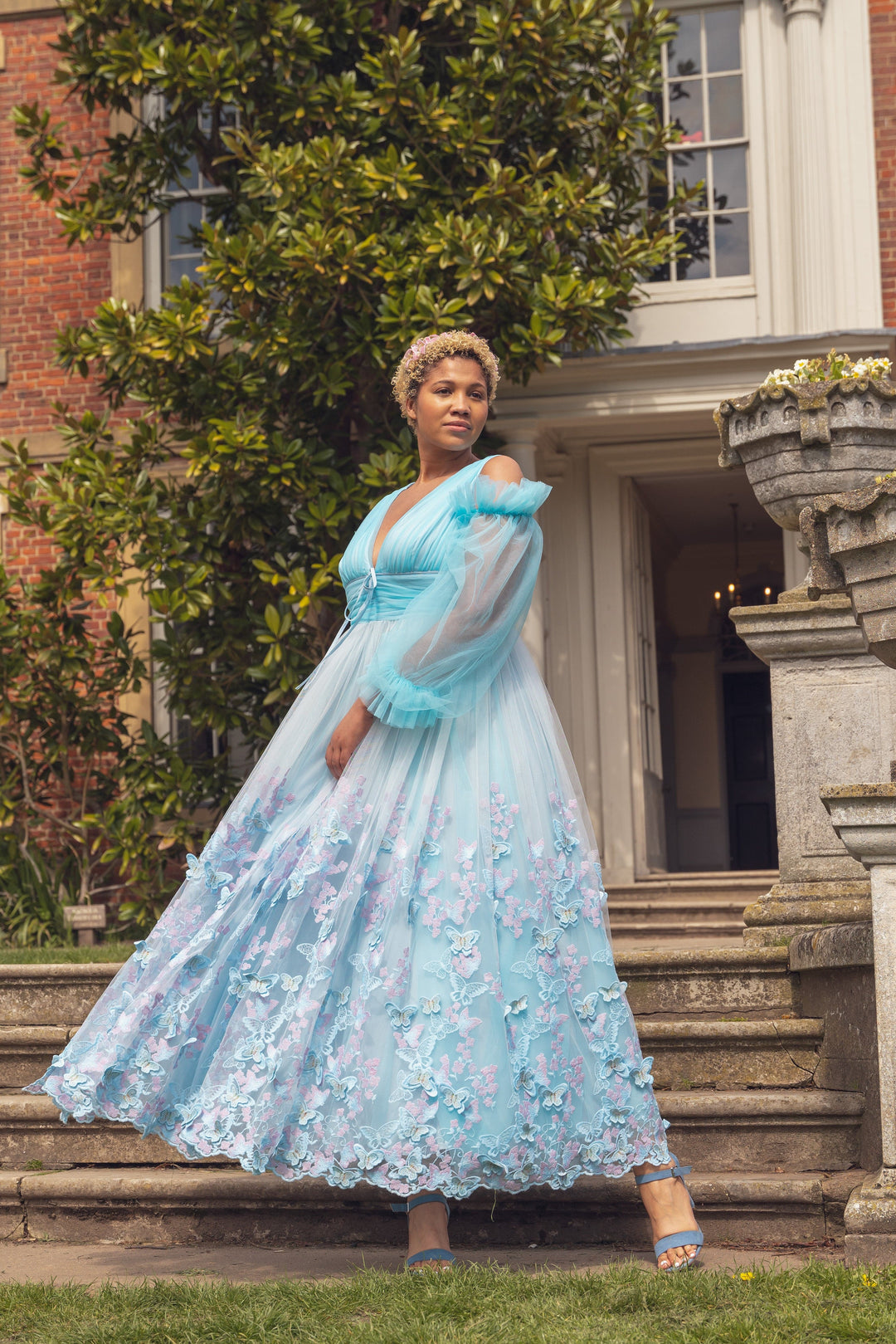 Aurora Butterfly Gown - Baby Blue Fairy Tong Aurora Butterfly Gown - Baby Blue Fairy Tong