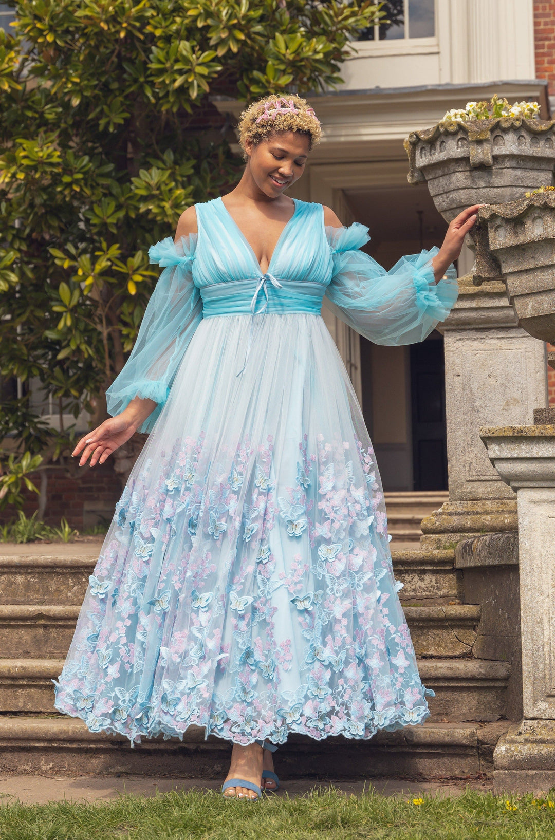 Aurora Butterfly Gown - Baby Blue Fairy Tong Aurora Butterfly Gown - Baby Blue Fairy Tong