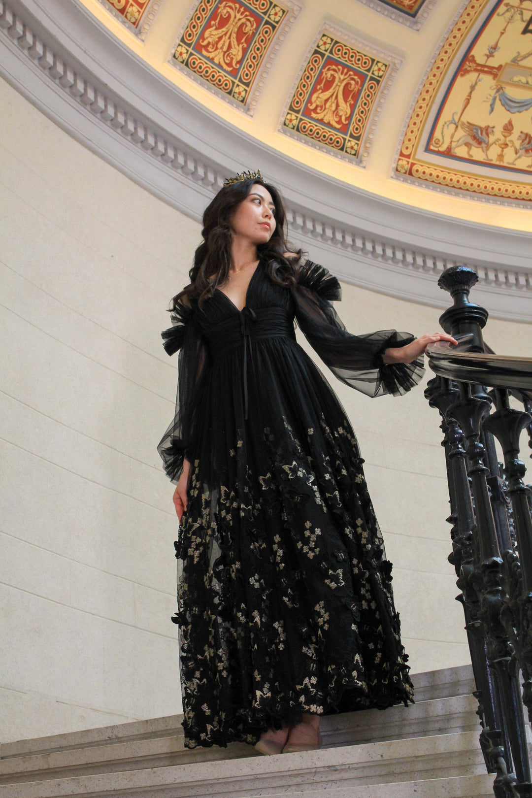 Aurora Butterfly Gown - Black Fairy Tong Aurora Butterfly Gown - Black Fairy Tong