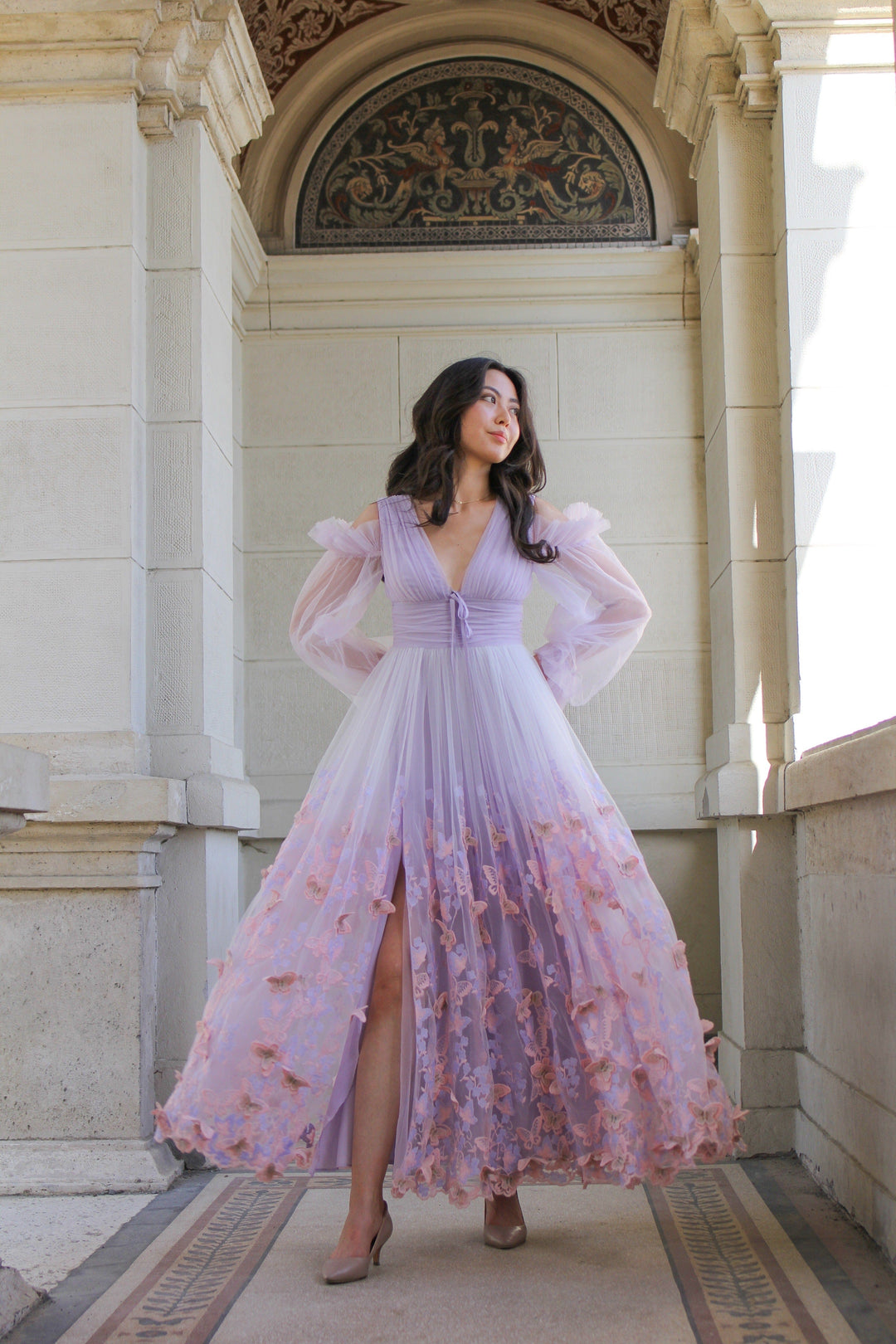 Aurora Butterfly Gown - Lavender Fairy Tong Aurora Butterfly Gown - Lavender Fairy Tong