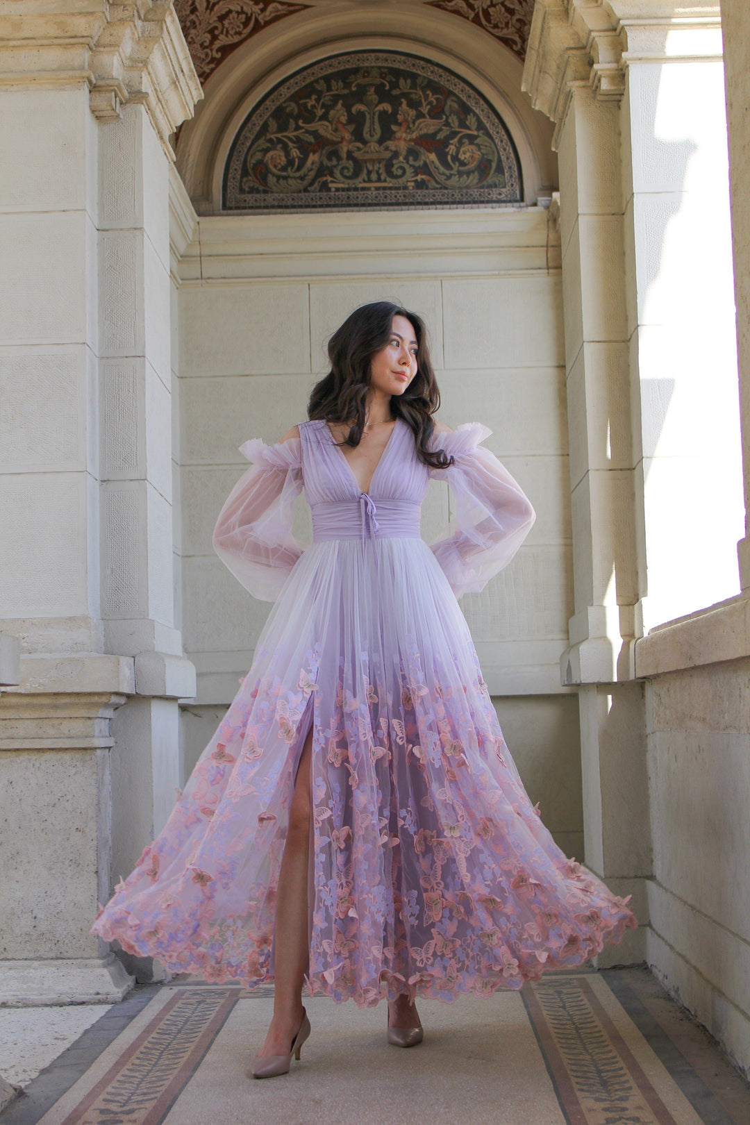 Aurora Butterfly Gown - Lavender Fairy Tong Aurora Butterfly Gown - Lavender Fairy Tong