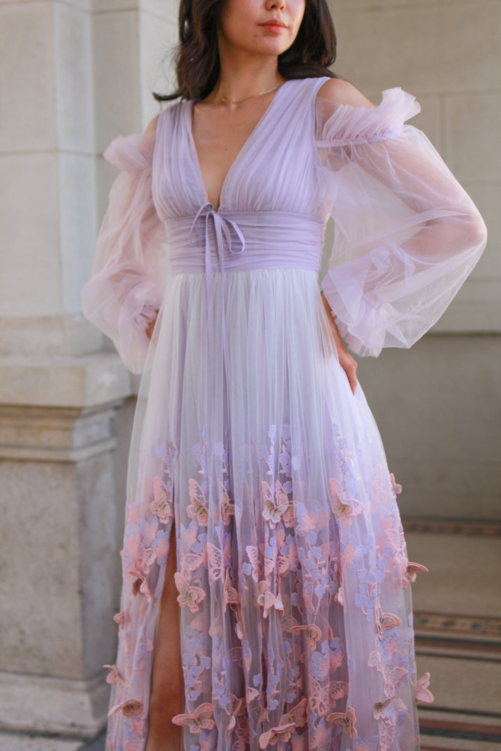 Fairy Tong dress Aurora Butterfly Gown - Lavender