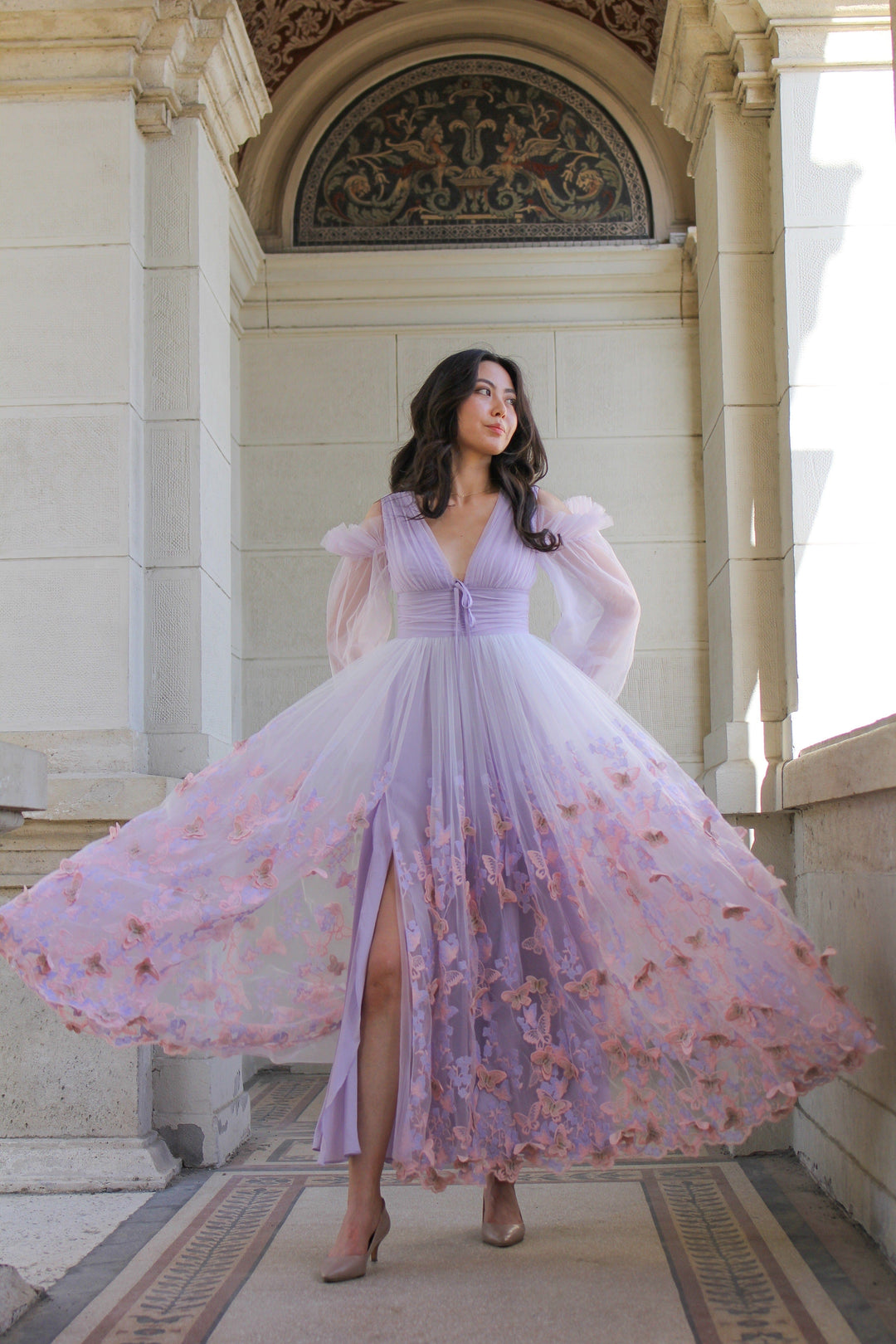 Aurora Butterfly Gown - Lavender Fairy Tong Aurora Butterfly Gown - Lavender Fairy Tong