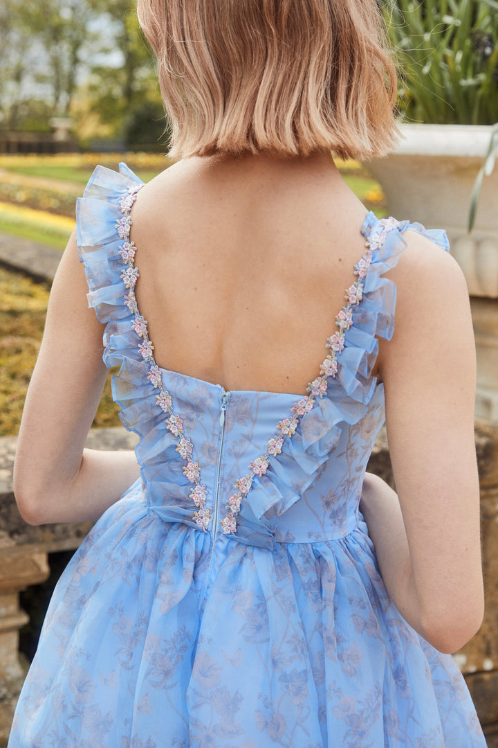 Fairy Tong dress Bindweed and Narcissus Fairy Gown - Sky blue
