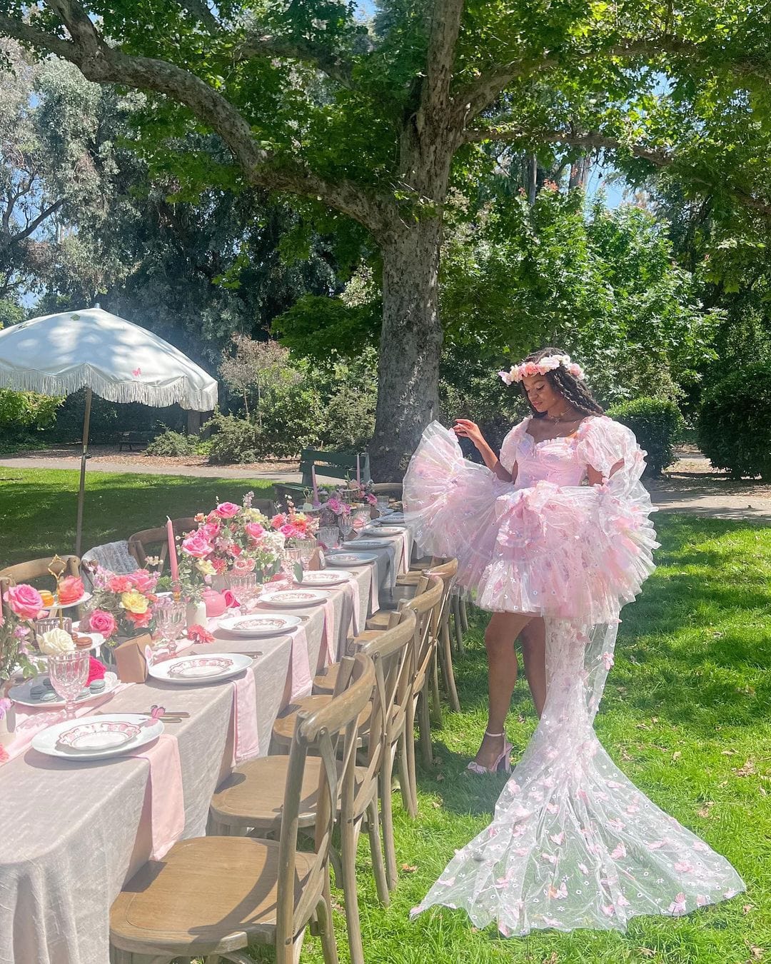 Butterfly Fairy Sequin Mini Dress with Train - Rainbow Fairy Tong Butterfly Fairy Sequin Mini Dress with Train - Rainbow Fairy Tong