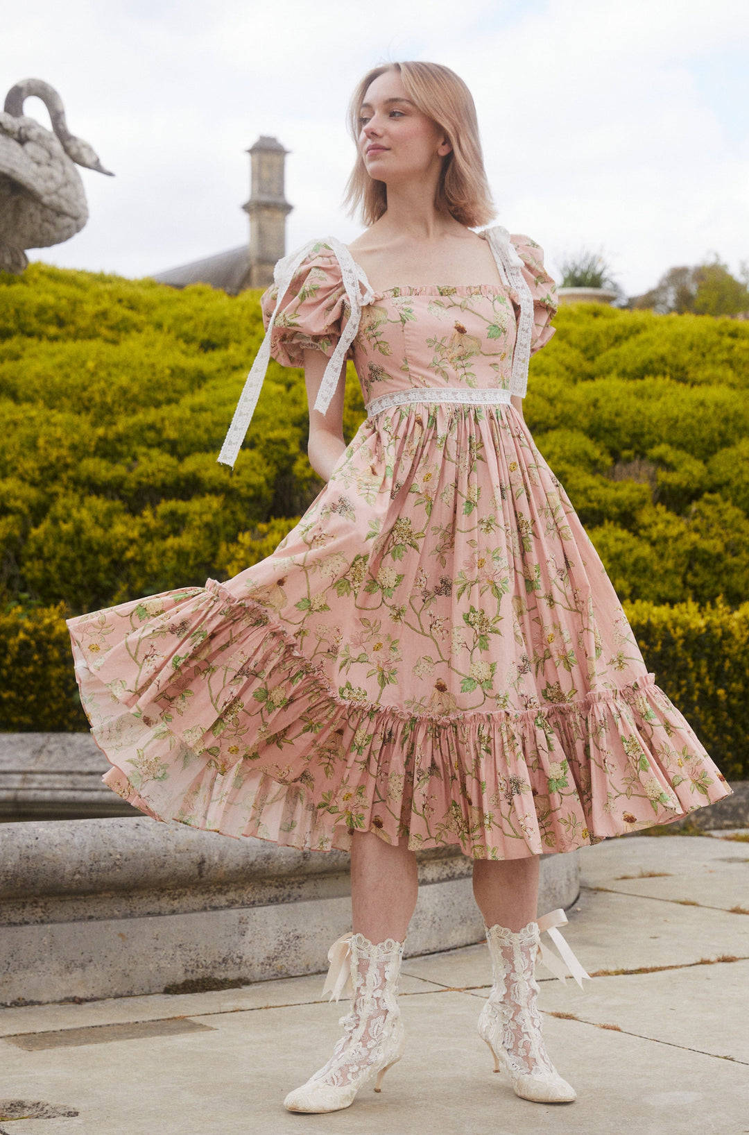 Fairy Tong dress Cottage Fairy Magic Midi Dress - Veiled Rose