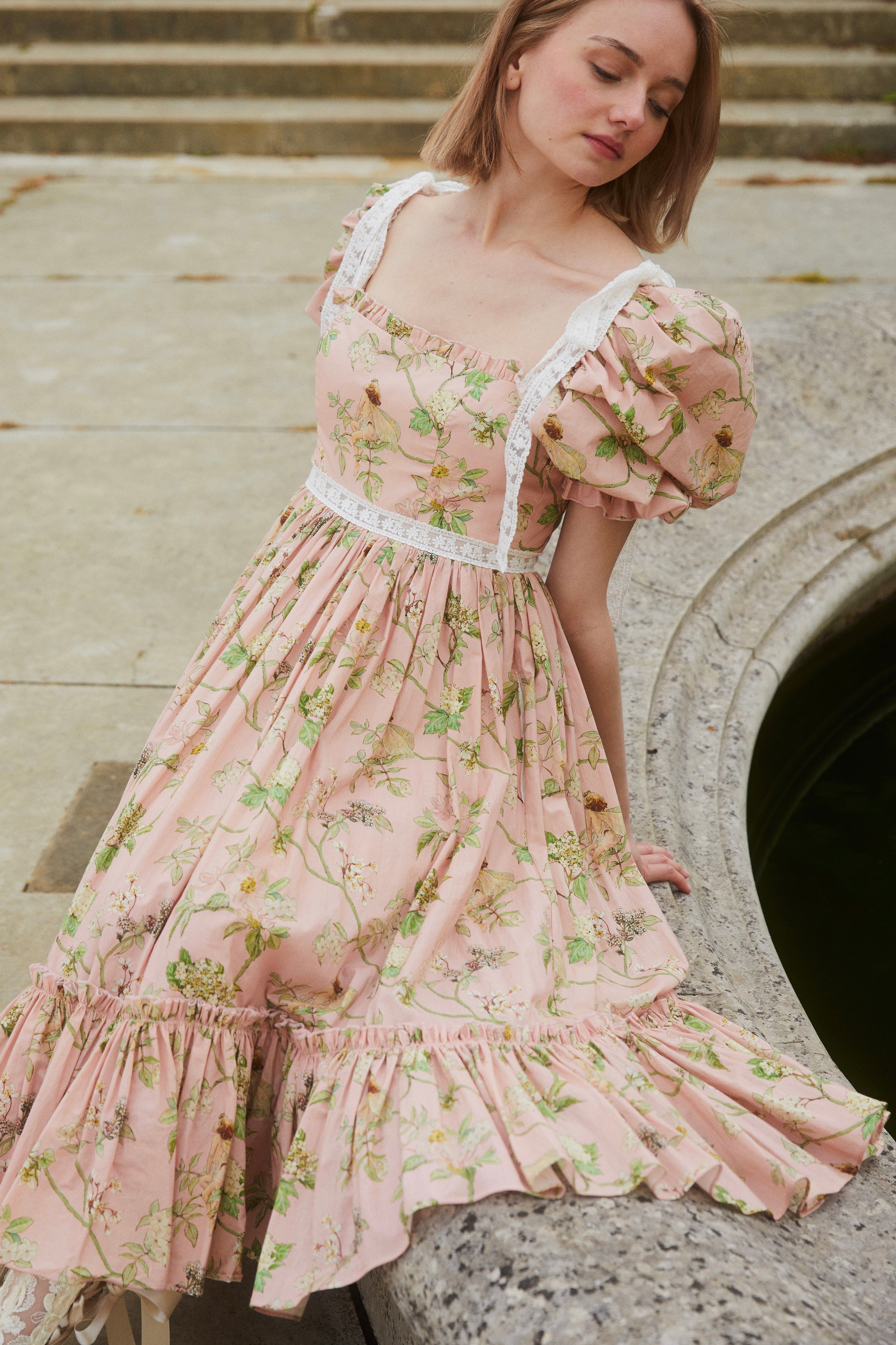 Garden Fairies Magic Midi Dress - Veiled Rose | Fairy Tong
