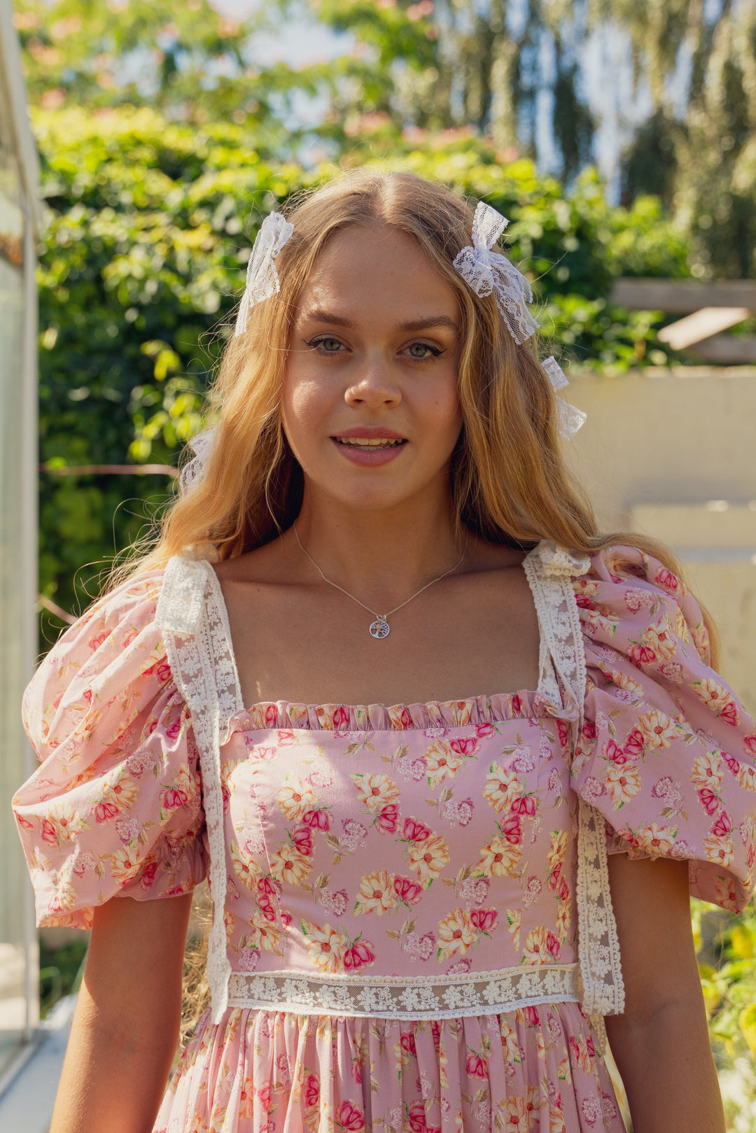 Cottage Magic Midi Dress Dusty Pink – Fairy Tong - Main Image