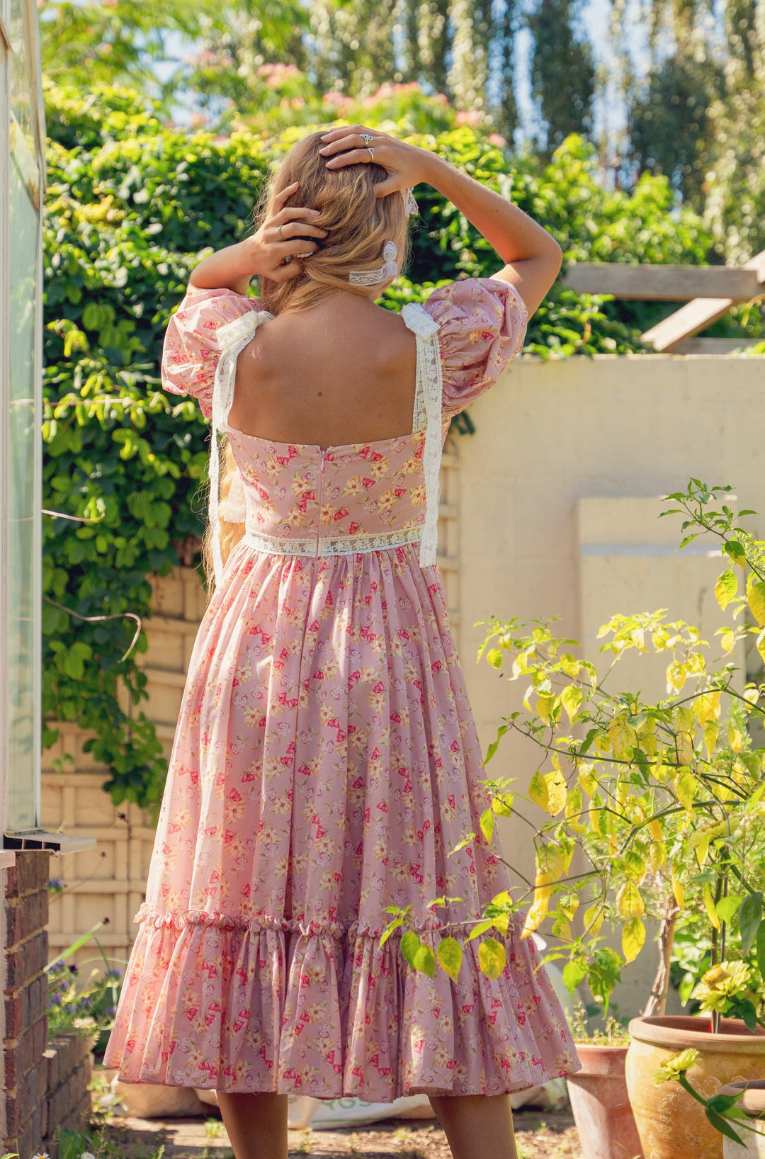 Cottage Magic Midi Dress - Dusty Pink Fairy Tong Cottage Magic Midi Dress - Dusty Pink Fairy Tong
