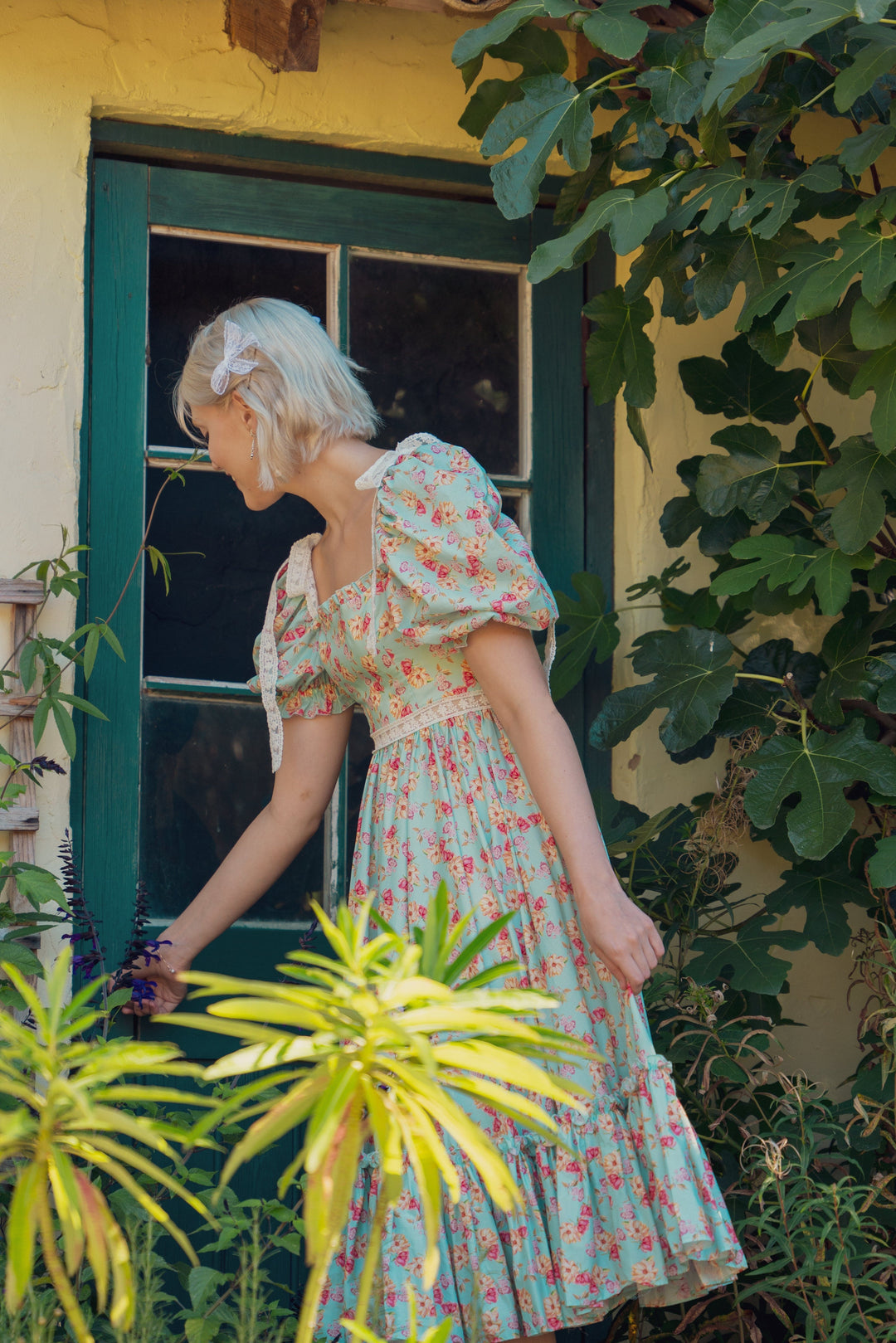 Cottage Magic Midi Dress - Light Turquoise Fairy Tong Cottage Magic Midi Dress - Light Turquoise Fairy Tong