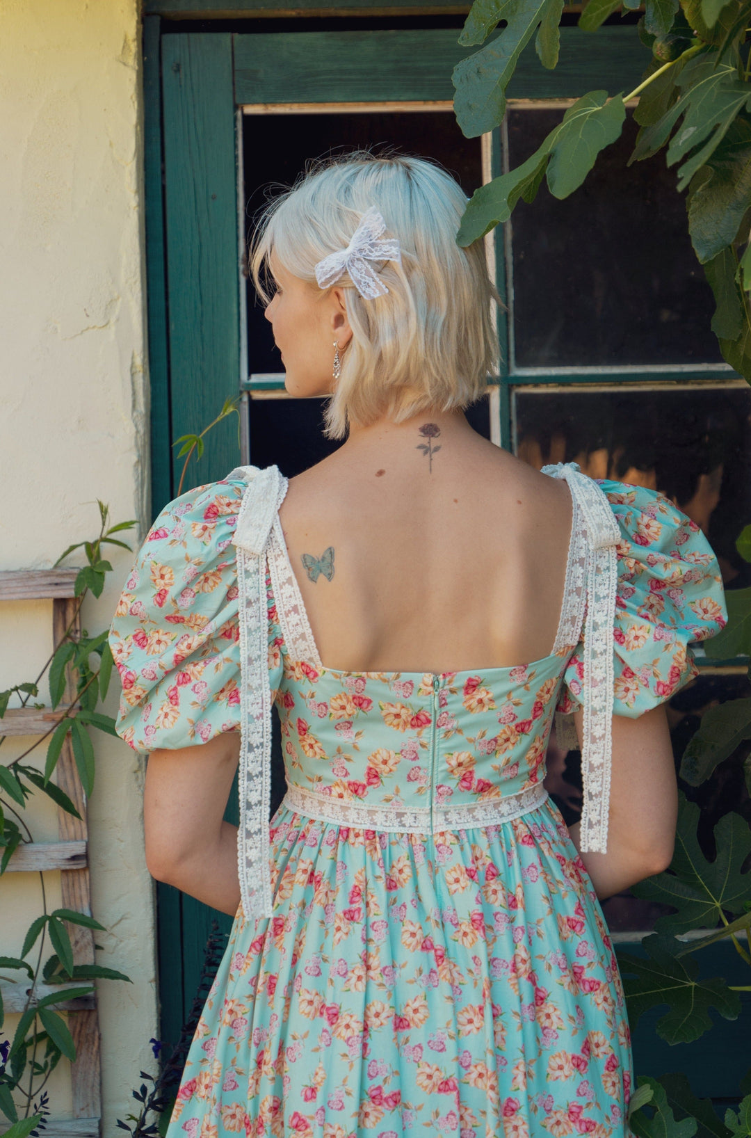 Cottage Magic Midi Dress - Light Turquoise Fairy Tong Cottage Magic Midi Dress - Light Turquoise Fairy Tong