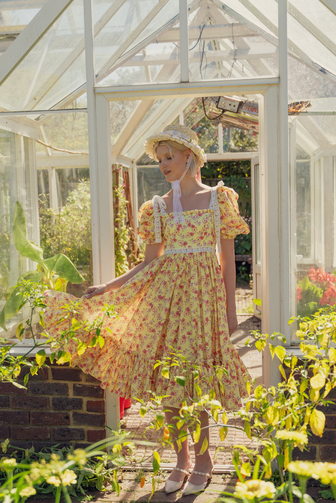 Cottage Magic Midi Dress - Sunshine Yellow Fairy Tong Cottage Magic Midi Dress - Sunshine Yellow Fairy Tong