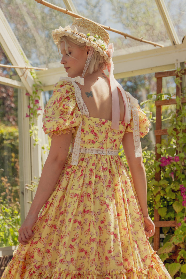 Fairy Tong dress Cottage Magic Midi Dress - Sunshine Yellow