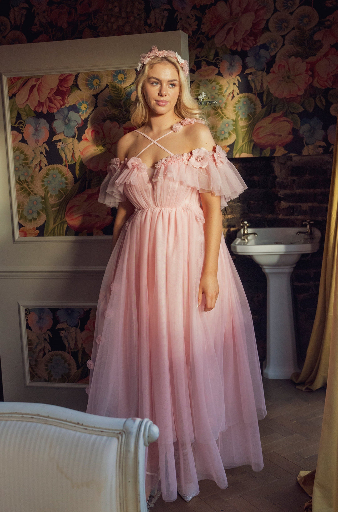 Flora Whisper Gown - Rose Pink Fairy Tong Flora Whisper Gown - Rose Pink Fairy Tong