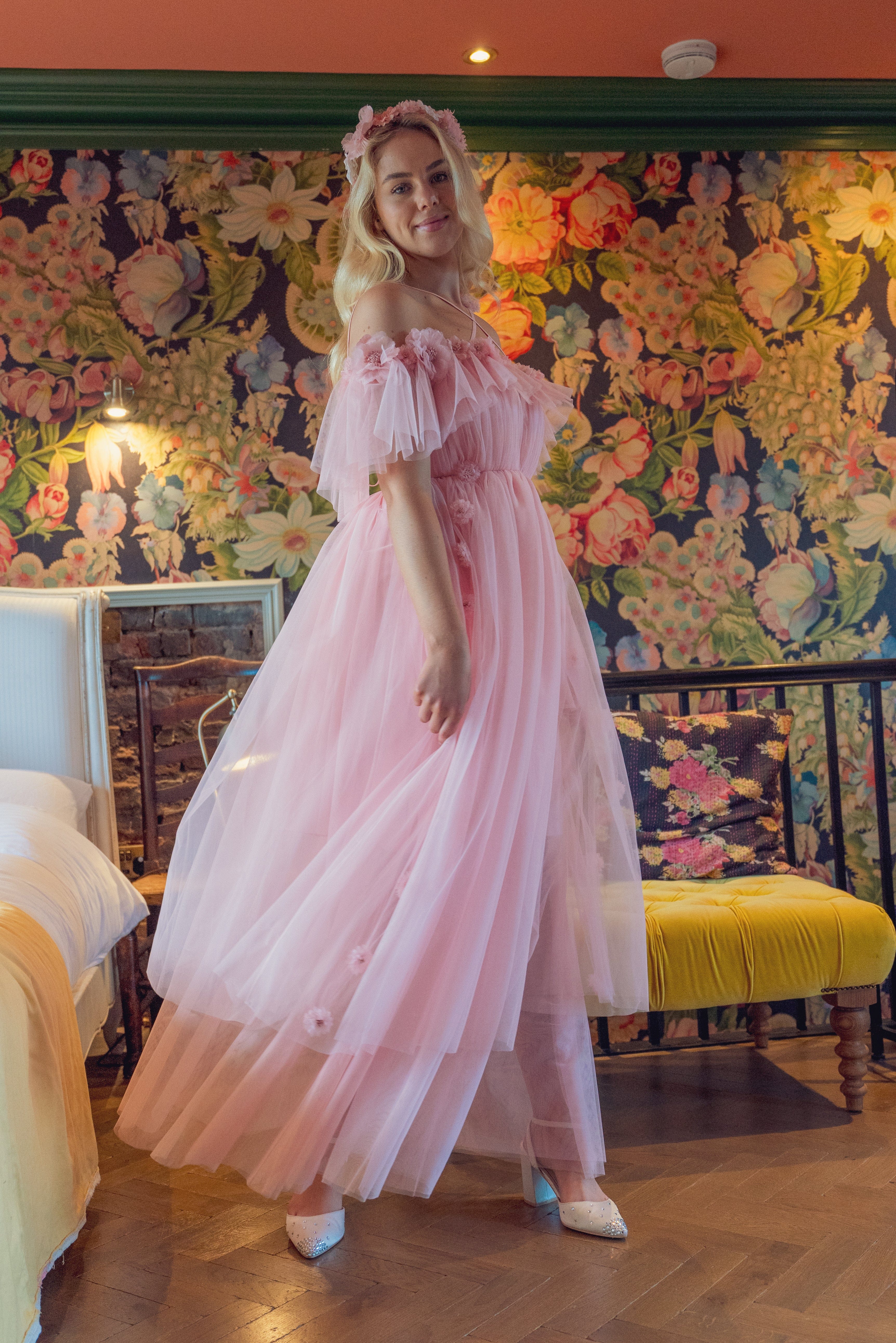 Flora Whisper Gown - Rose Pink – Fairy Tong