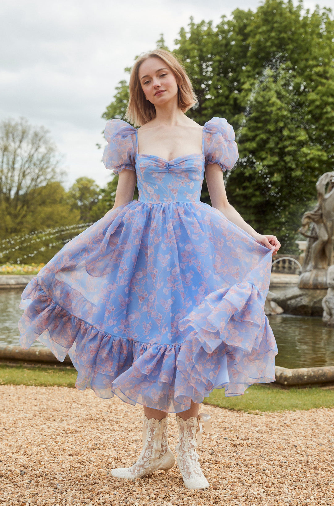 Narcissus Fairy Princess Dress - Cornflower Blue Fairy Tong Narcissus Fairy Princess Dress - Cornflower Blue Fairy Tong