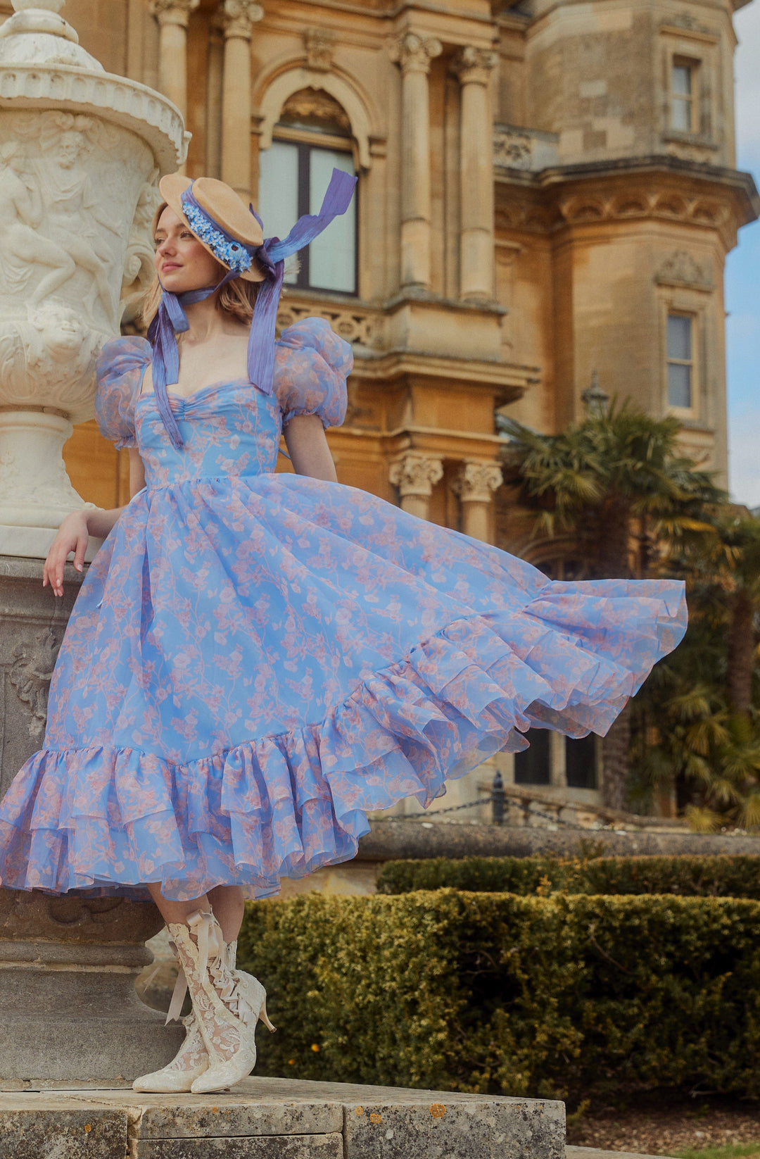 Narcissus Fairy Princess Dress Cornflower Blue - Main Image