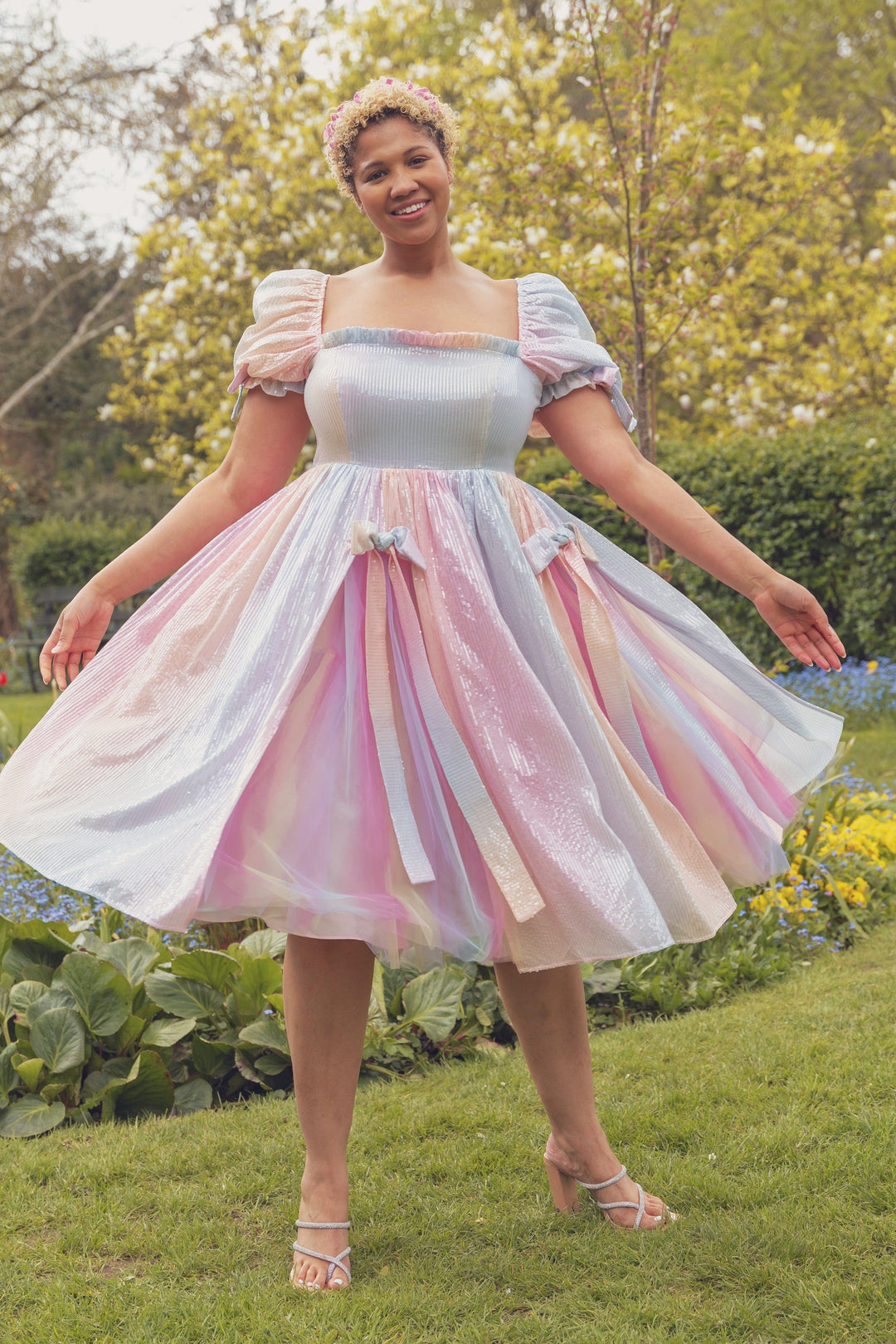 Rainbowland Sequin Midi Dress Fairy Tong Rainbowland Sequin Midi Dress Fairy Tong