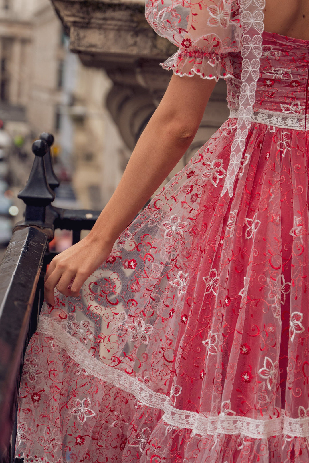 Red Magic Midi Dress Fairy Tong Red Magic Midi Dress Fairy Tong