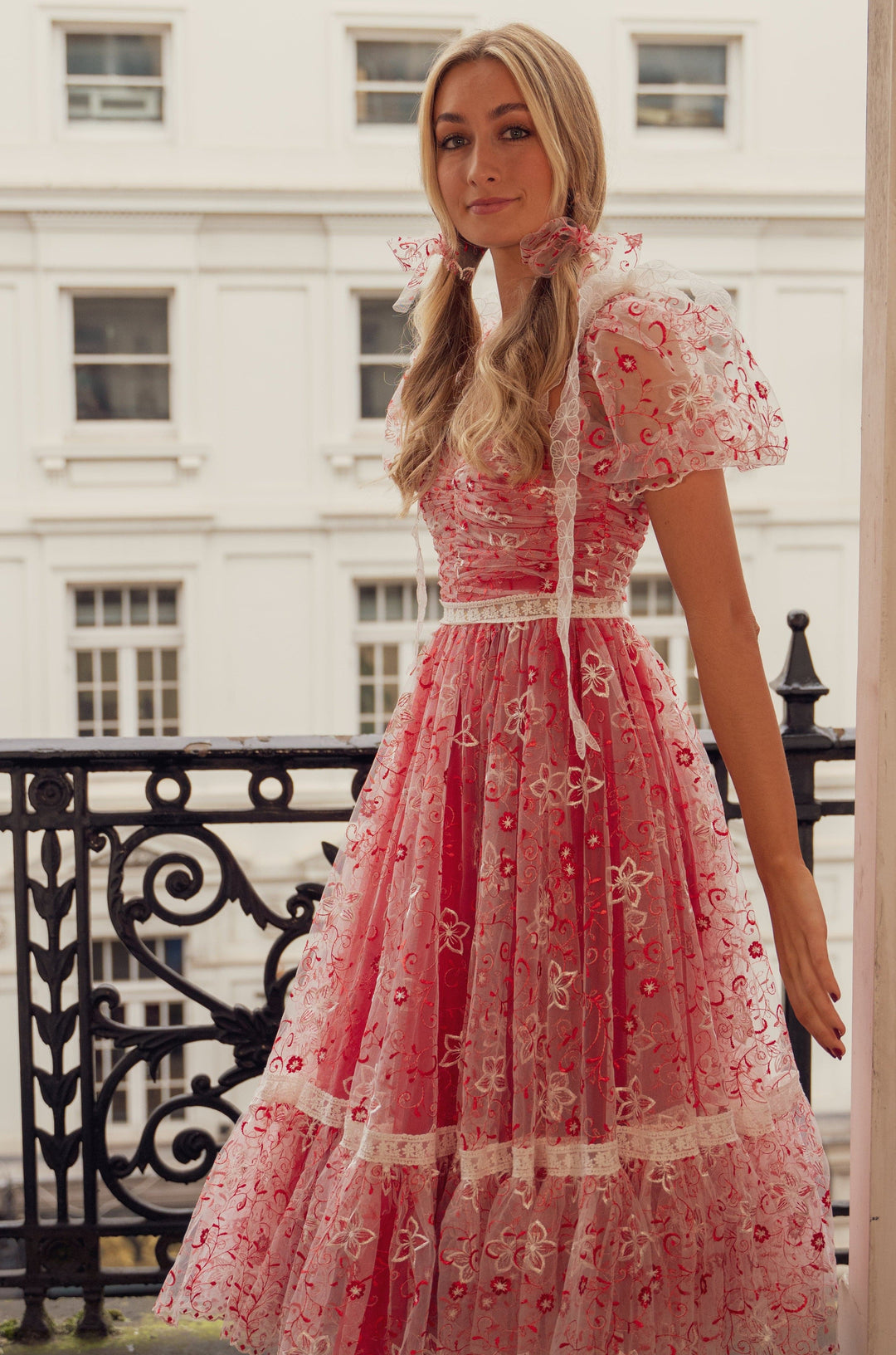 Red Magic Midi Dress Fairy Tong Red Magic Midi Dress Fairy Tong