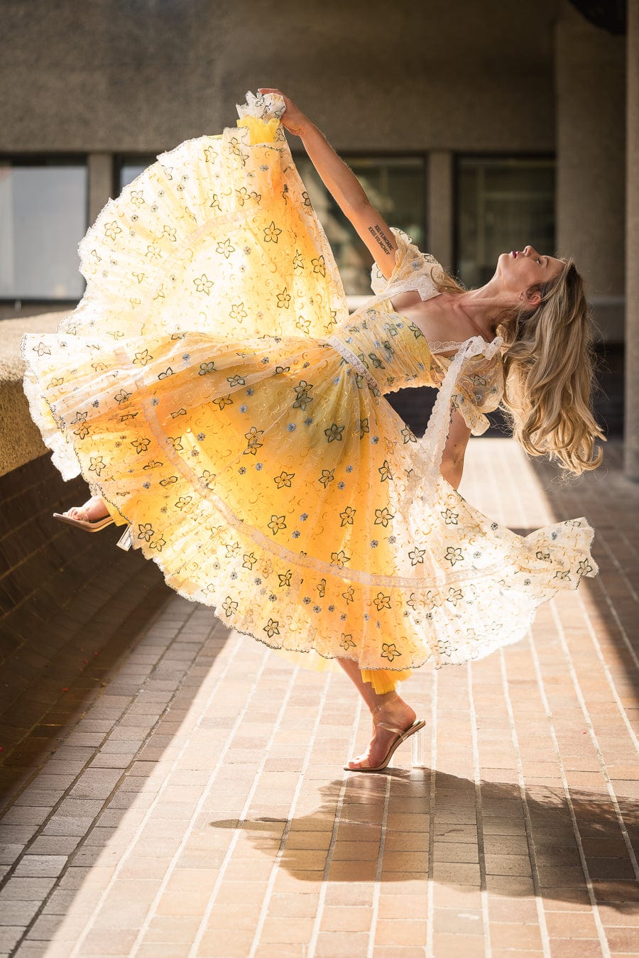 Sunshine Magic Midi Dress Fairy Tong Sunshine Magic Midi Dress Fairy Tong