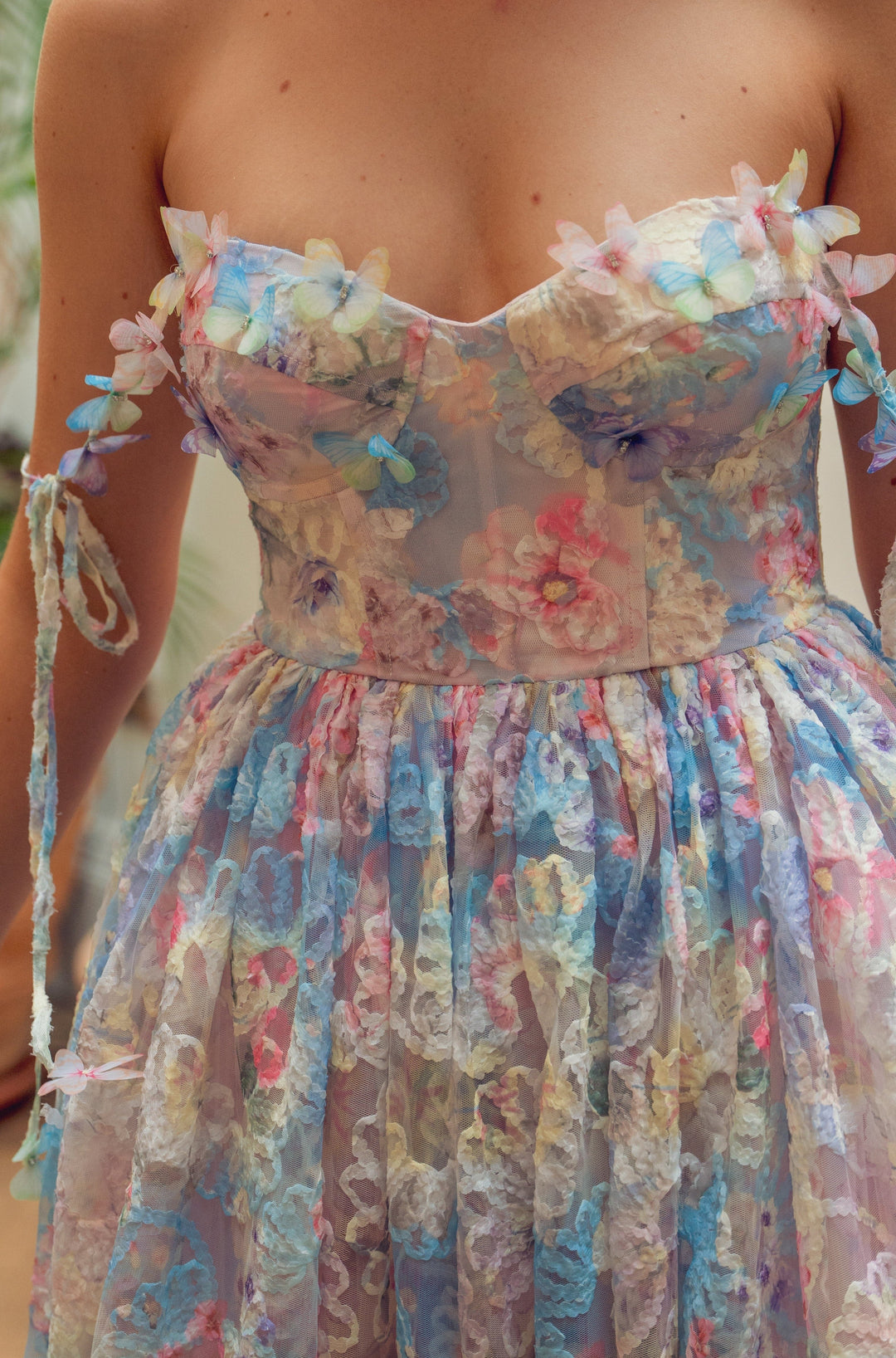 Water Lily & Butterfly Midi Dress Fairy Tong Water Lily & Butterfly Midi Dress Fairy Tong