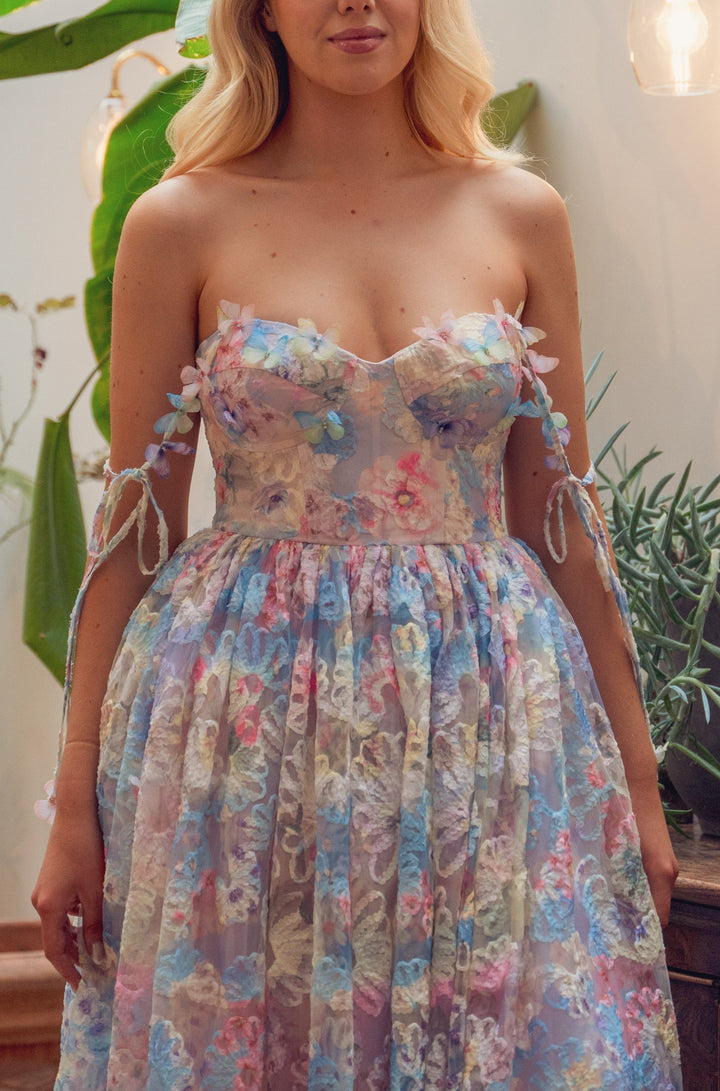 Fairy Tong dress Water Lily & Butterfly Midi Dress