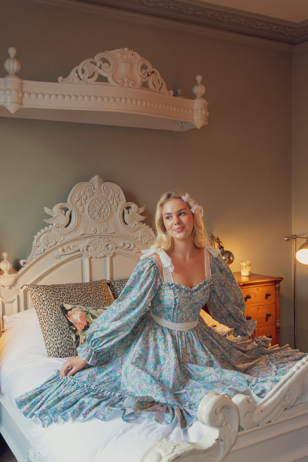 midi dress pastel Wild Meadow Magic Midi Dress