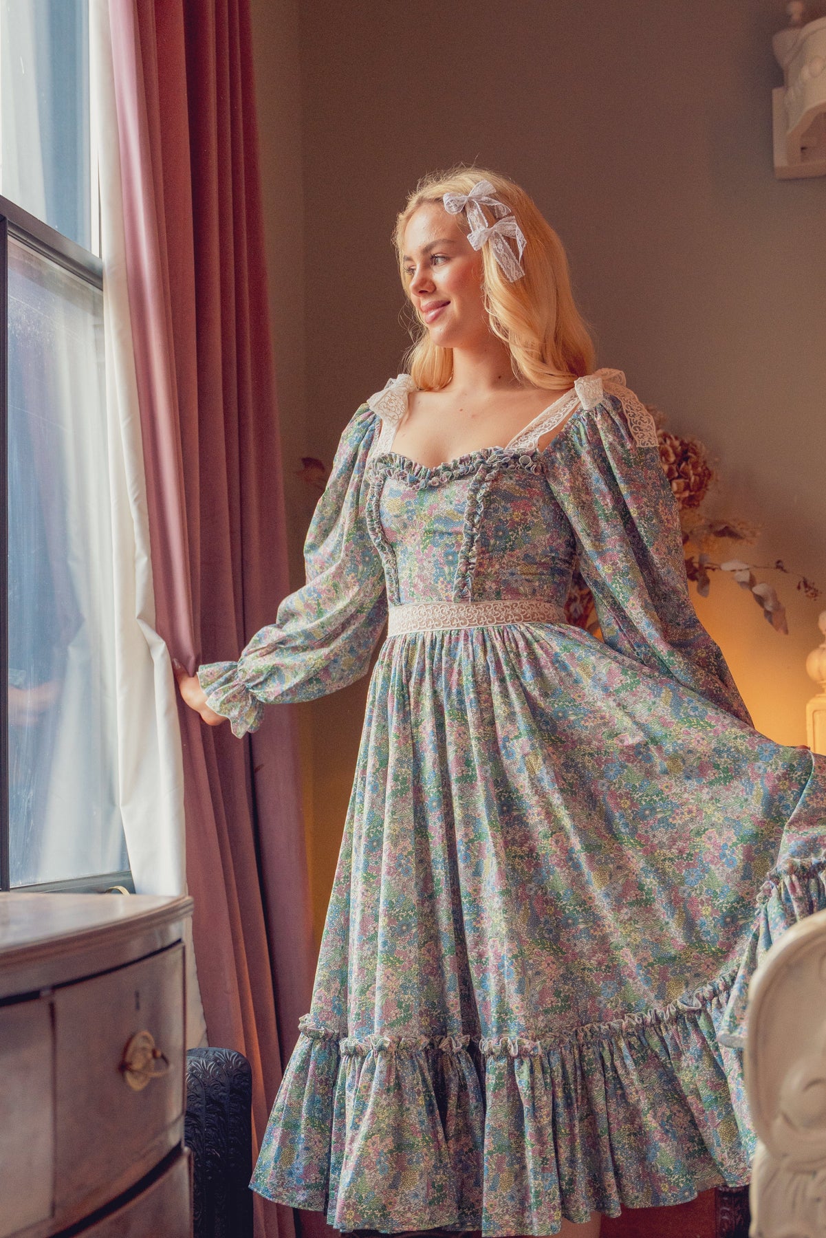 Wild Meadow Magic Midi Dress