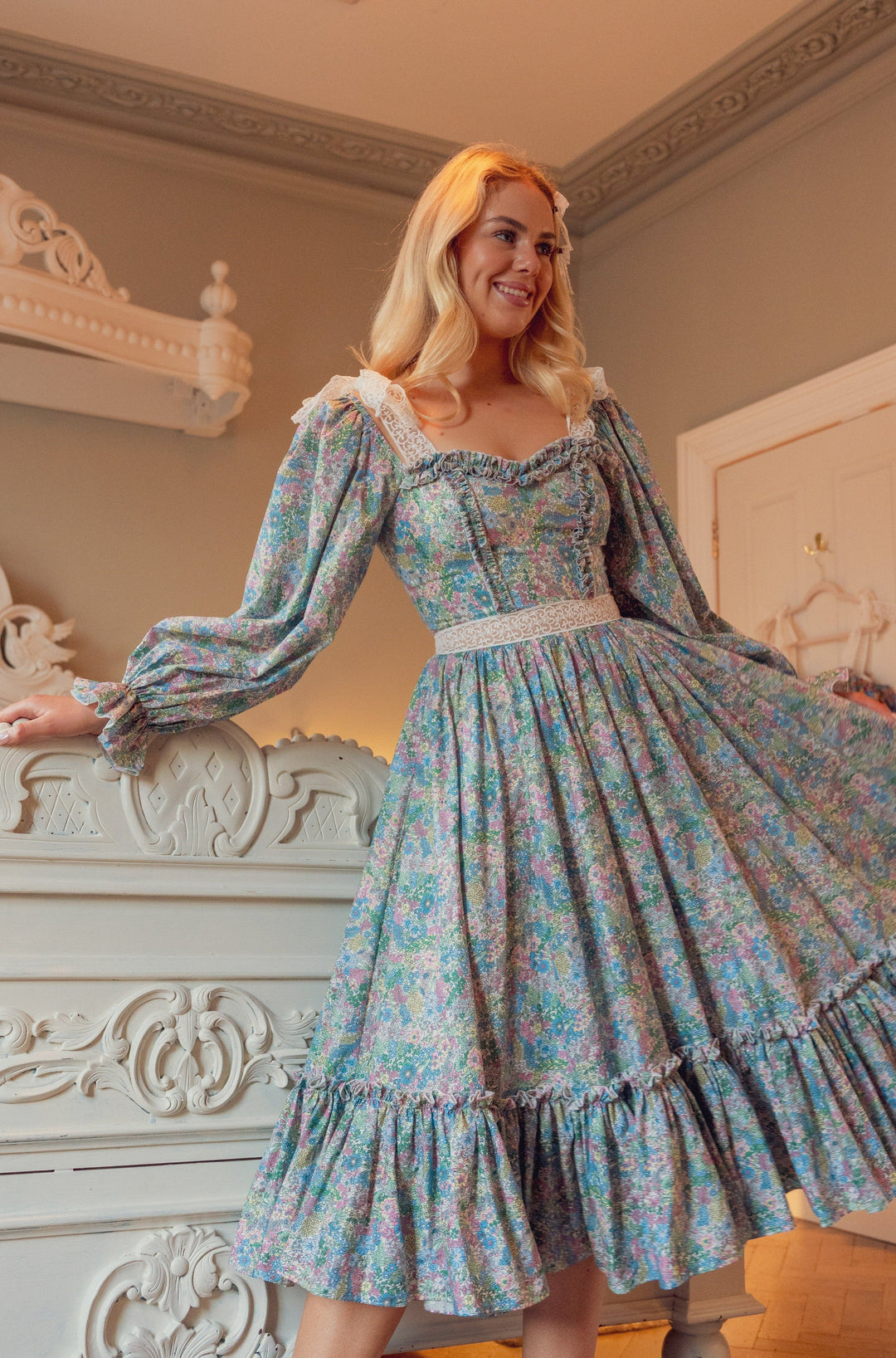 Fairy Tong dress Wild Meadow Magic Midi Dress - Pastel