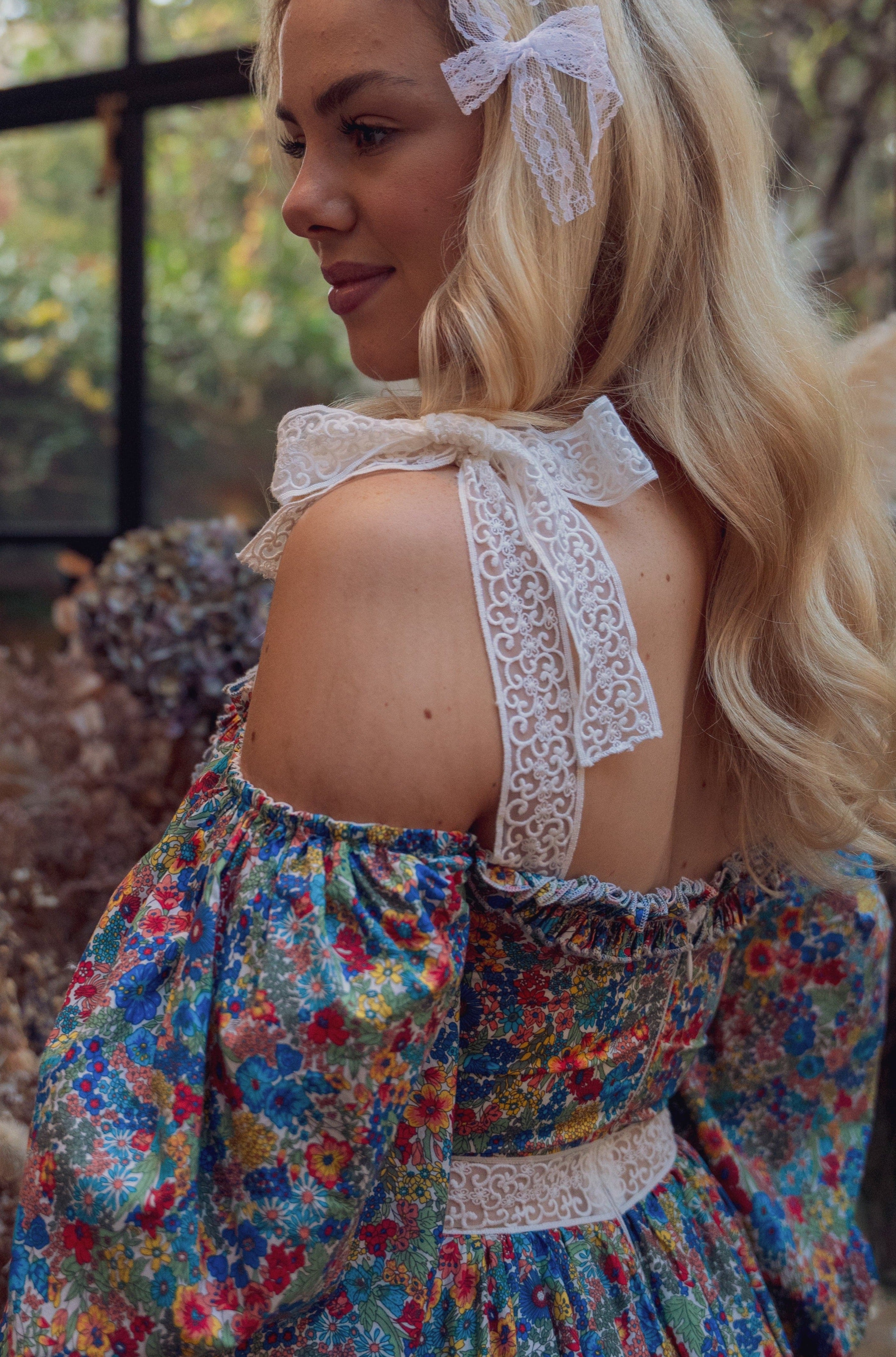 Wild Meadow Magic Midi Dress - Vibrant Floral – Fairy Tong