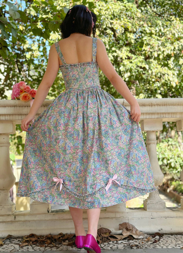 Fairy Tong Skirt Wild Meadow Magic Midi Skirt - Pastel