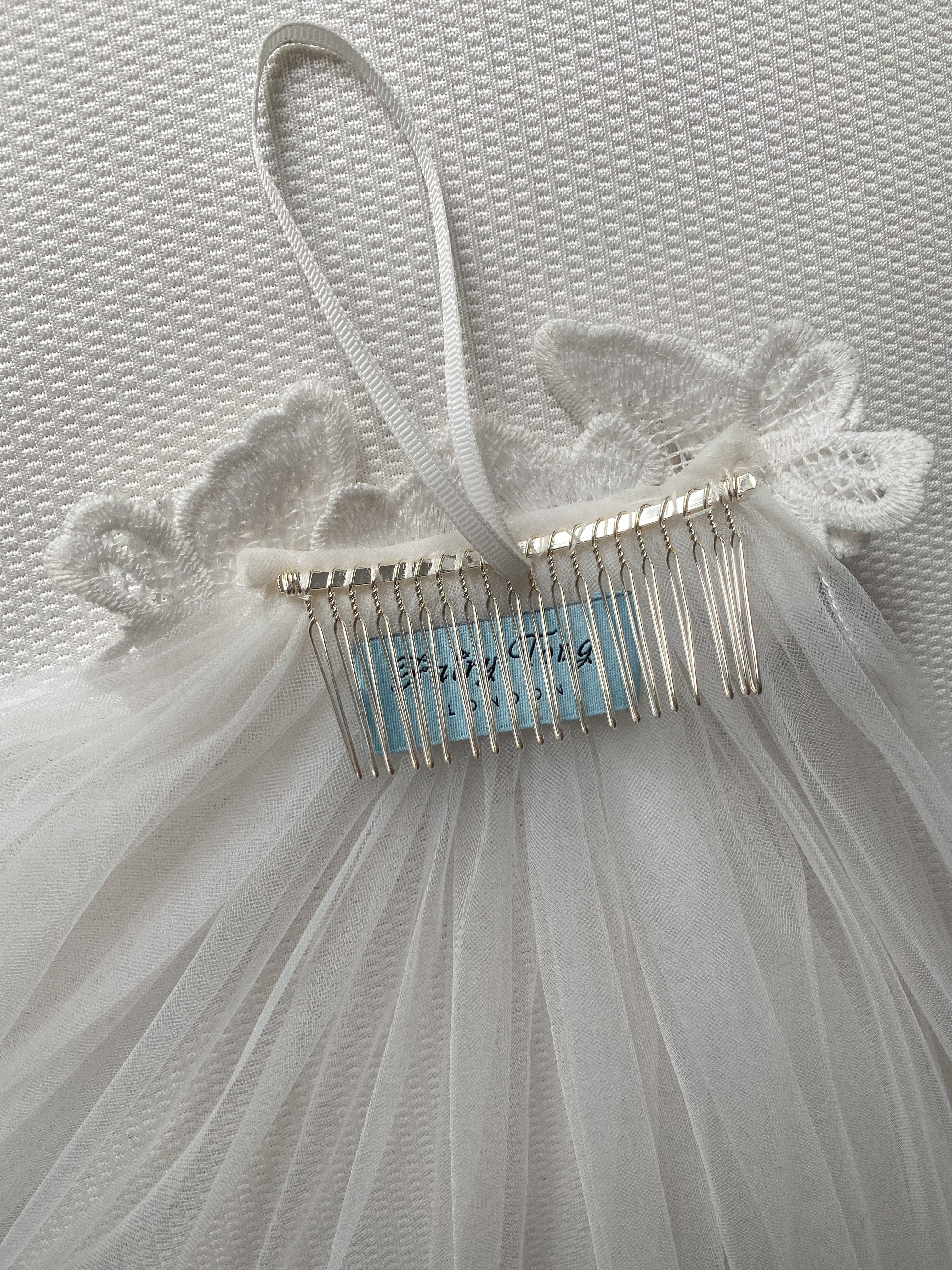 Aurora Butterfly Bridal Veil - Fingertip – Fairy Tong