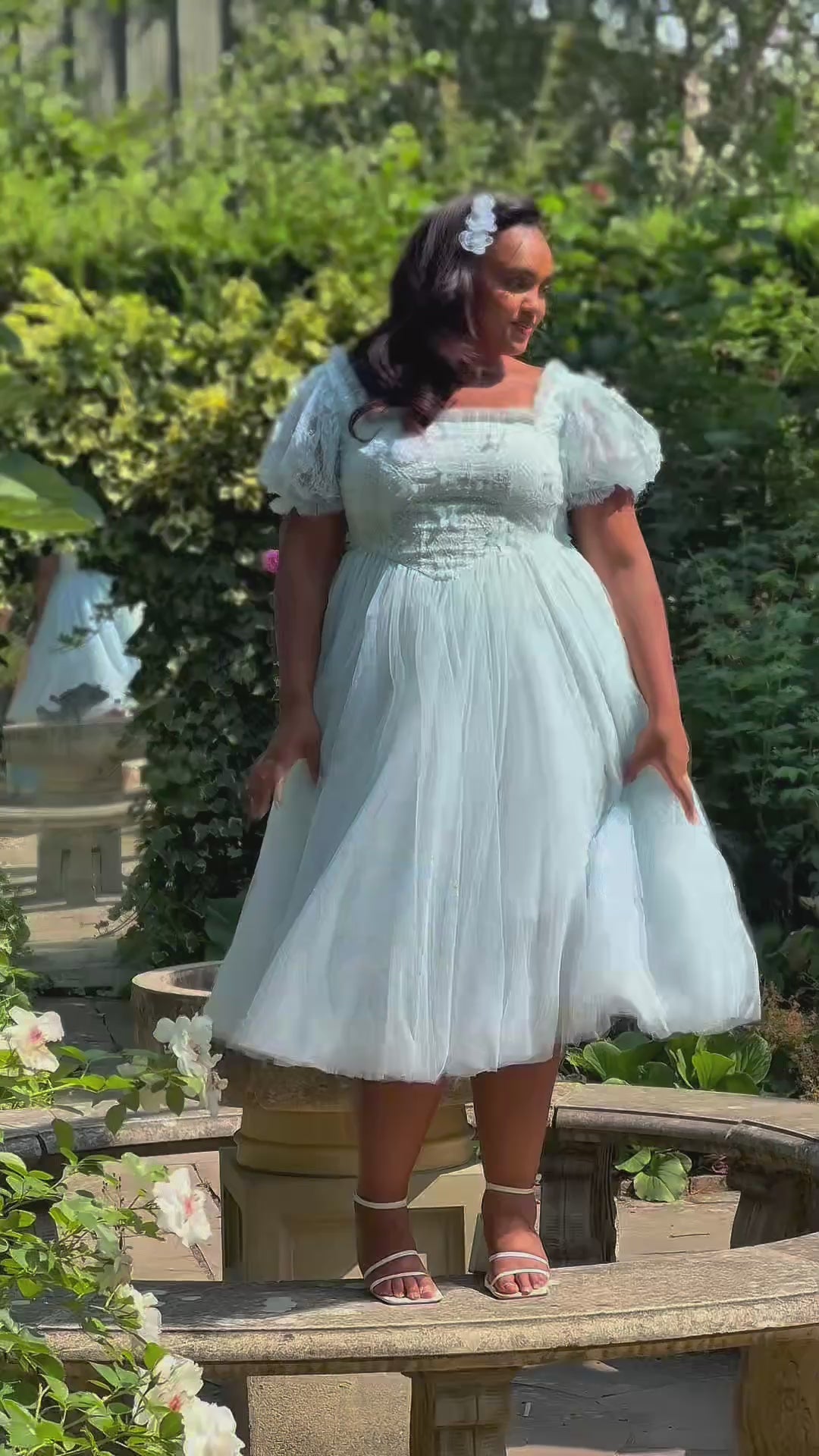 Iris Ballerina Lace Midi Dress