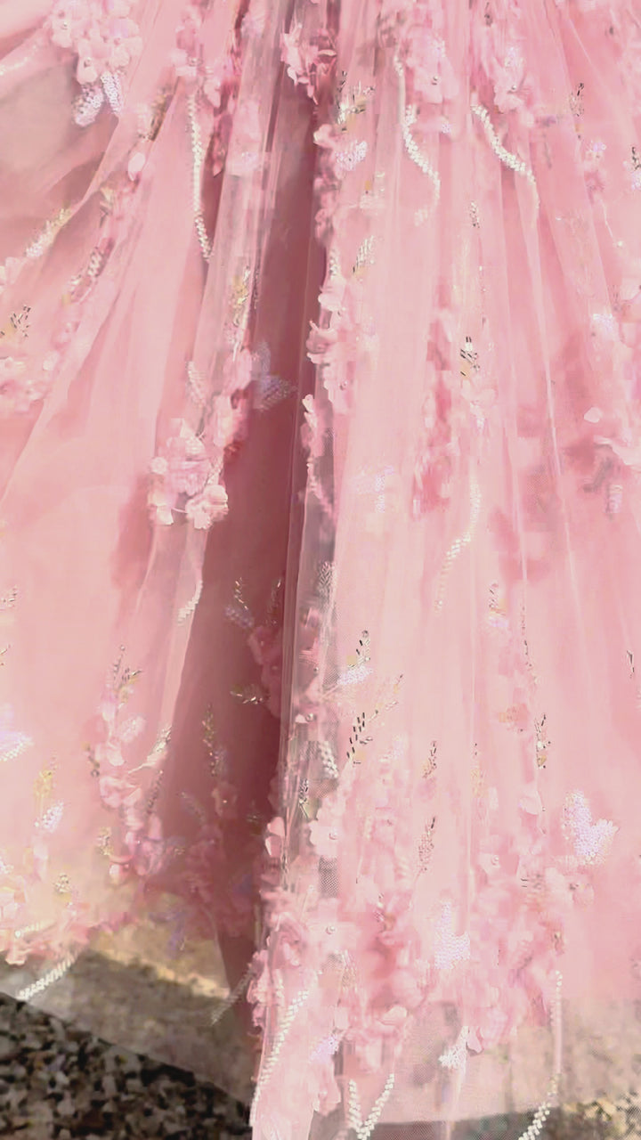 Bloom Reverie Sequin Midi Dress