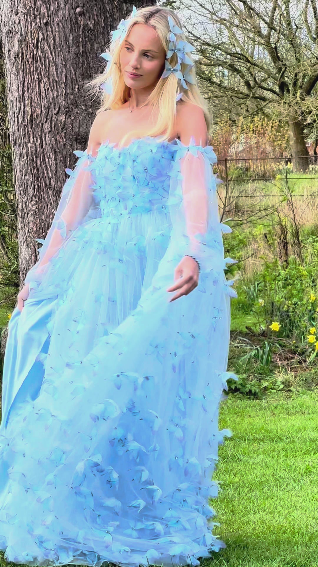 Morpho Fairytale Gown - Crystal Blue
