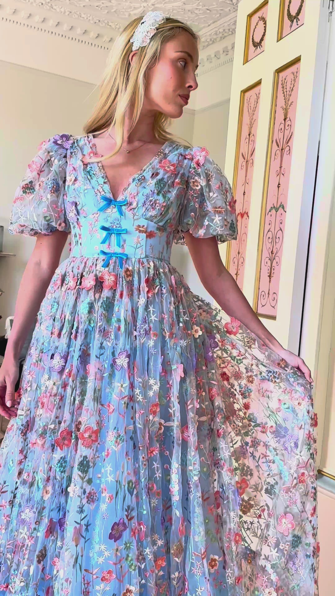 Enchanted Meadow Gown - Blue