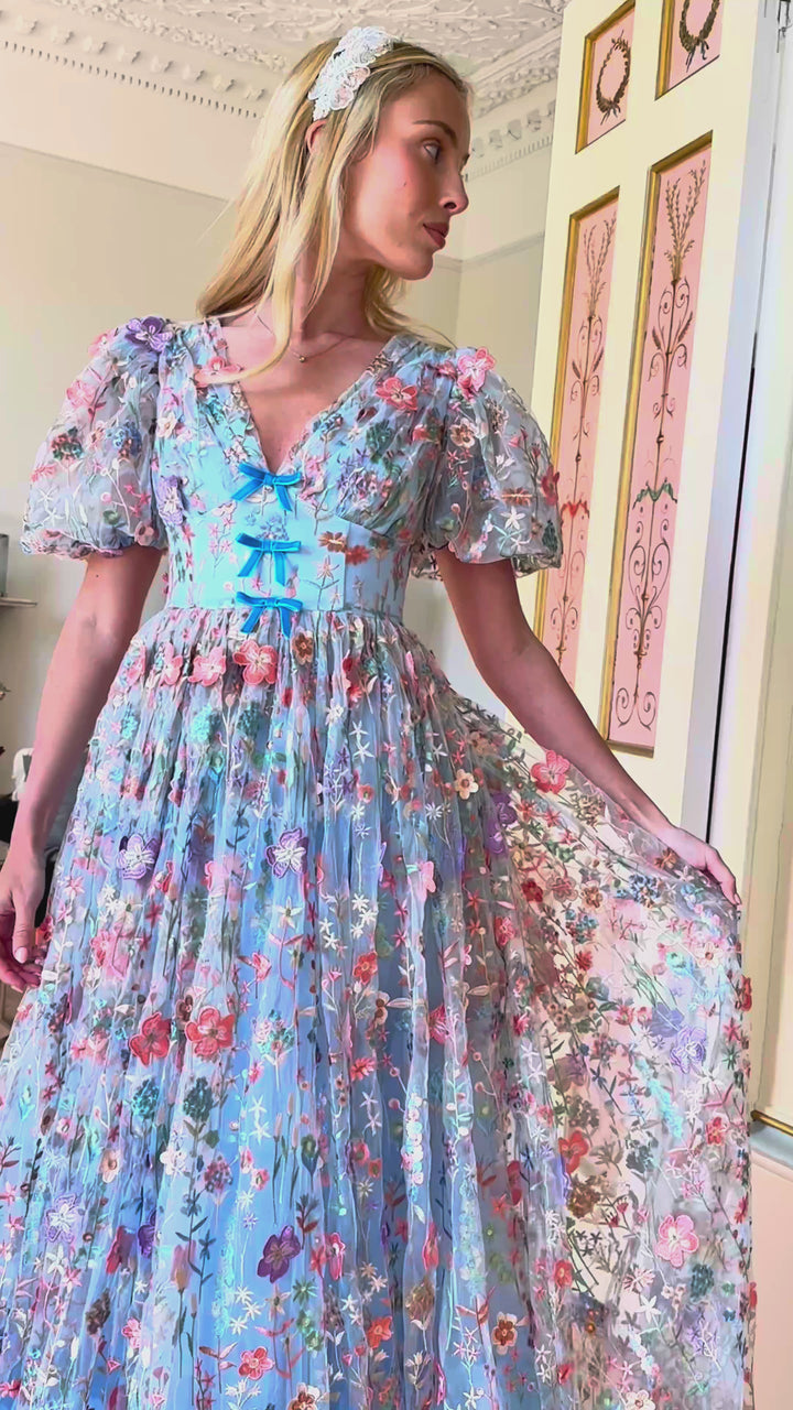 Enchanted Meadow Gown - Blue