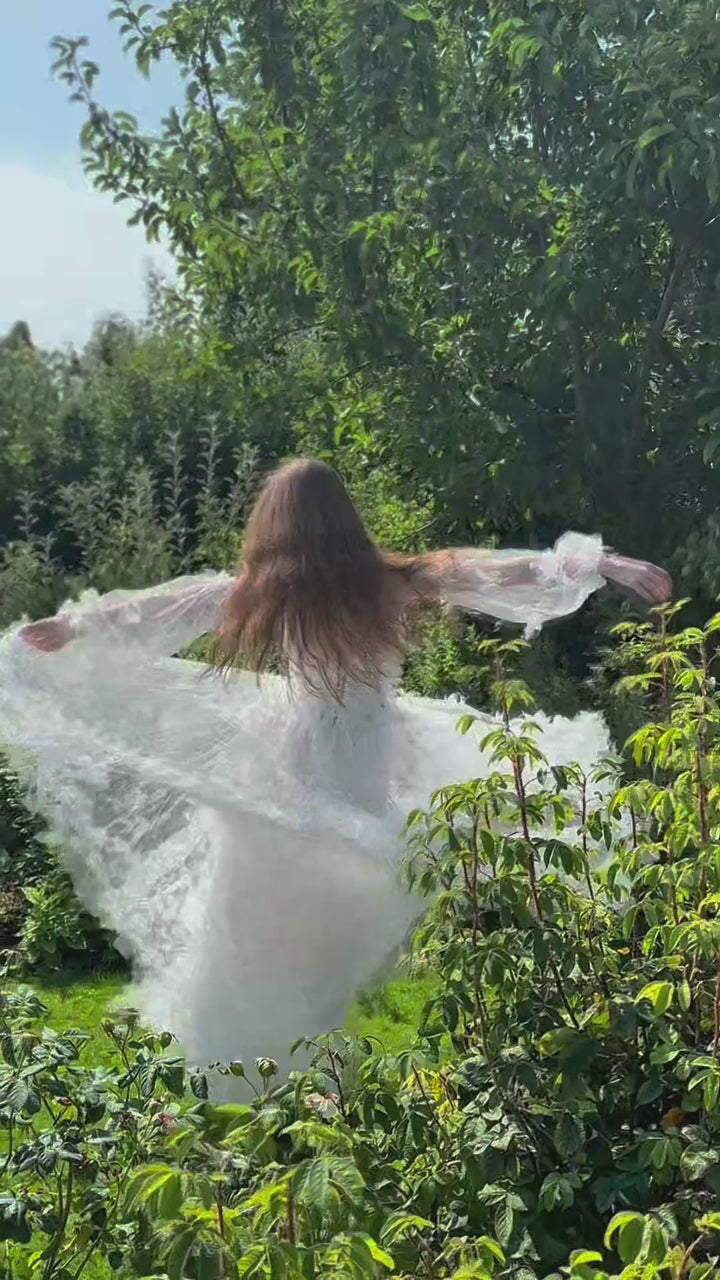 Morpho Fairytale Gown - Pearl White