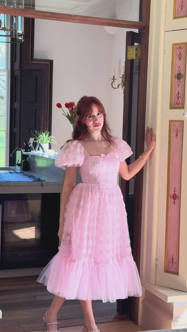 Rosette Ballet Midi Dress