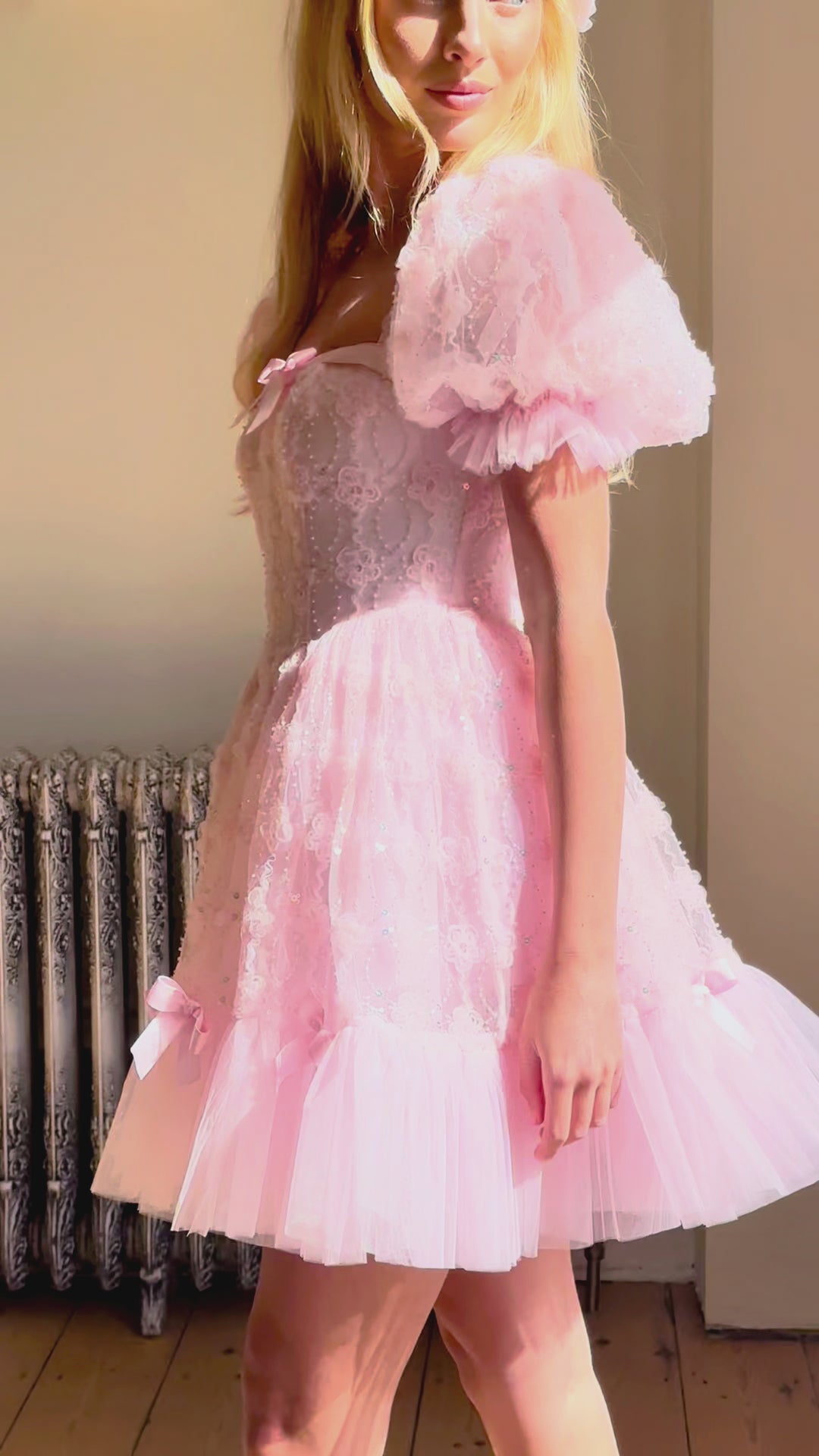 Rosette Doll Mini Dress