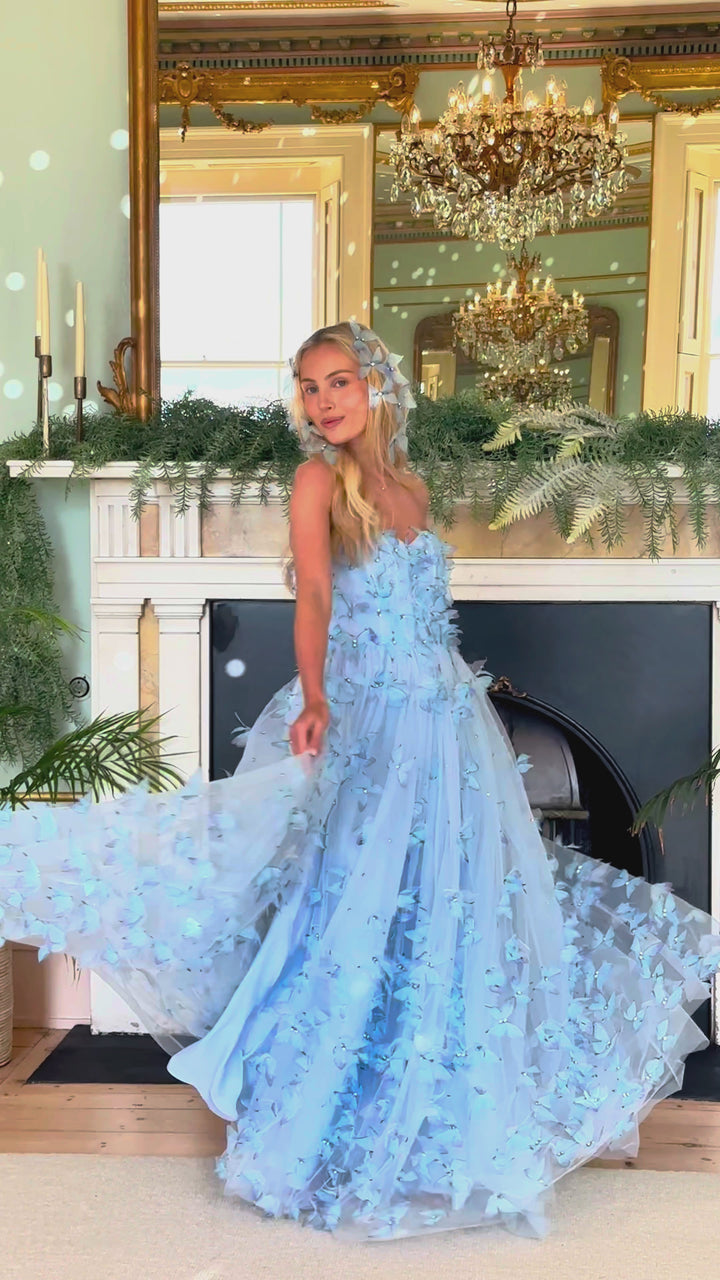 Morpho Fairytale Gown - Crystal Blue