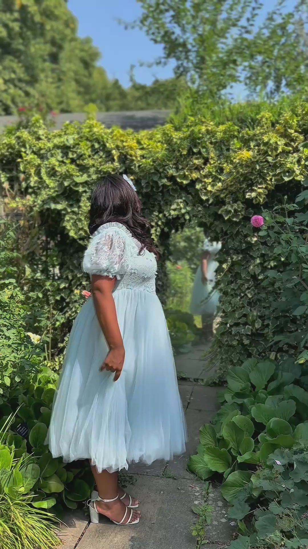 Iris Ballerina Lace Midi Dress