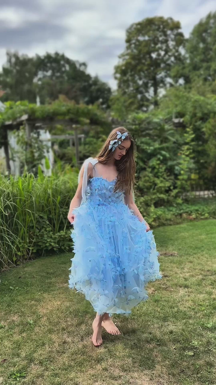 Morpho Fairytale Midi Dress - Crystal Blue